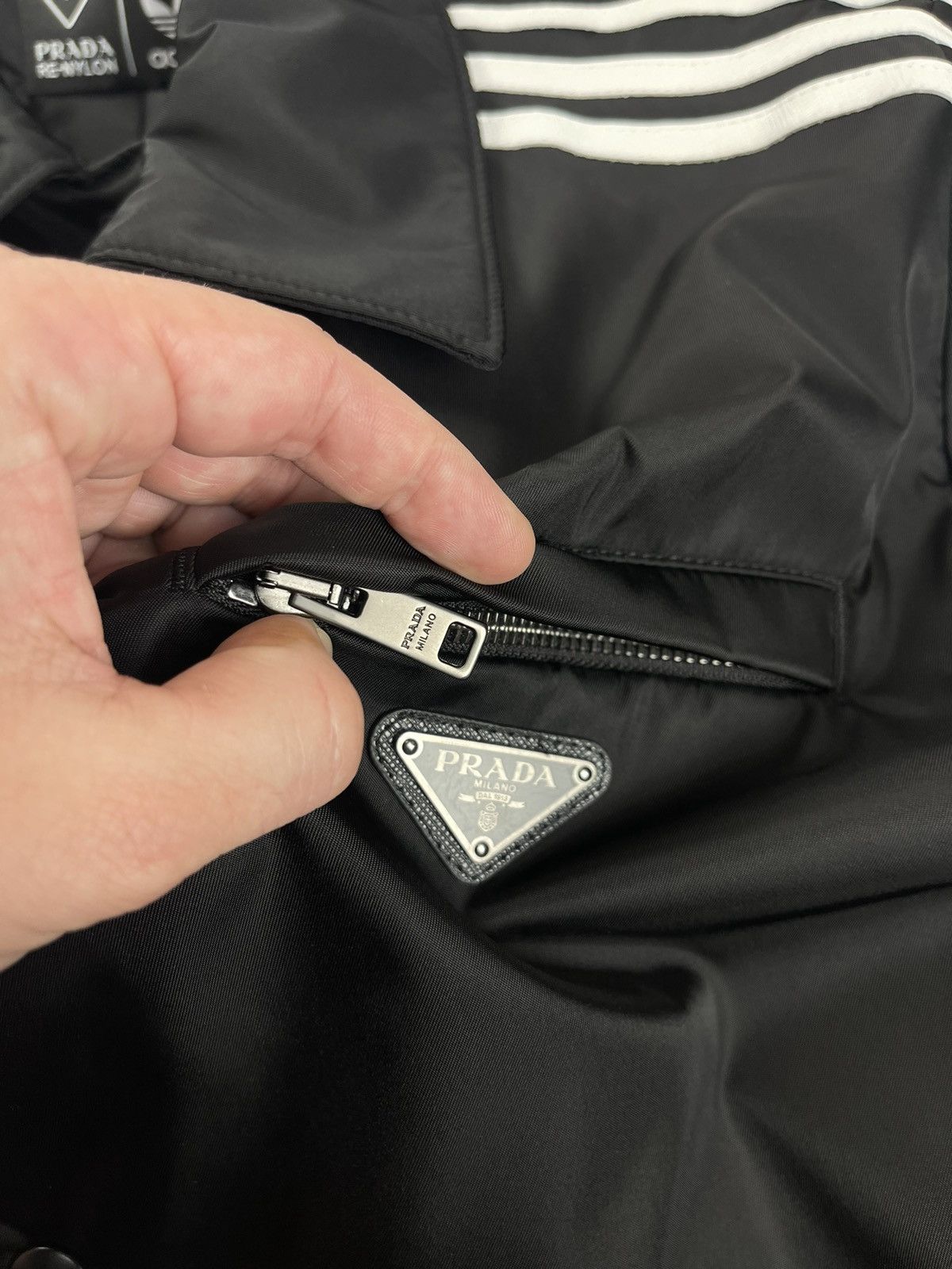 Prada Adidas × Prada Re-Nylon Track Coat Black Jacket Size S Size US S / EU 44-46 / 1 - 14 Thumbnail