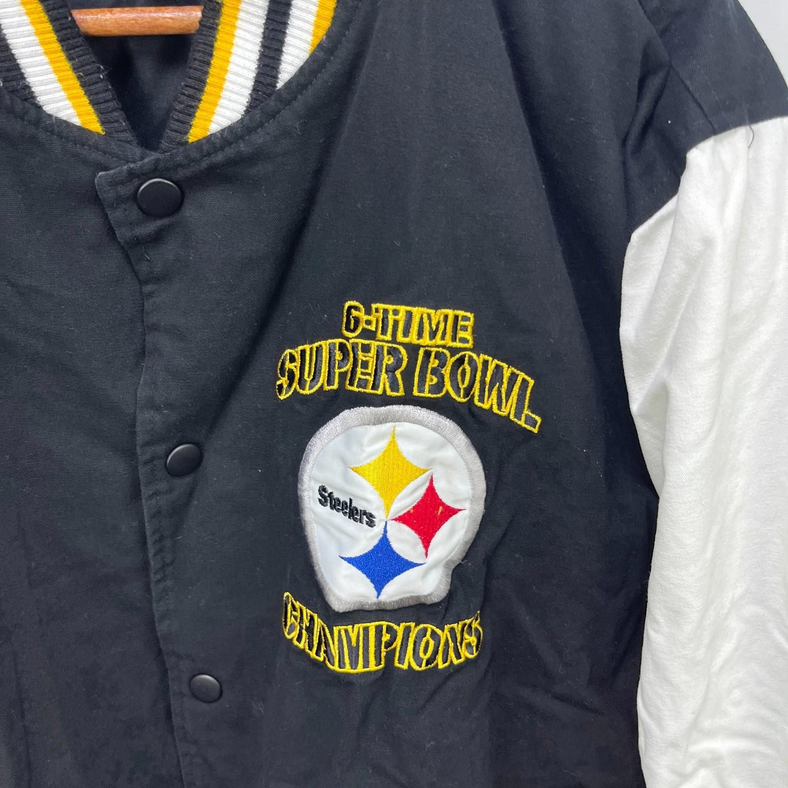 Other Vintage Pittsburgh Steelers 6-Time Super Bowl Jacket 2XL NFL Size ONE SIZE - 2 Thumbnail