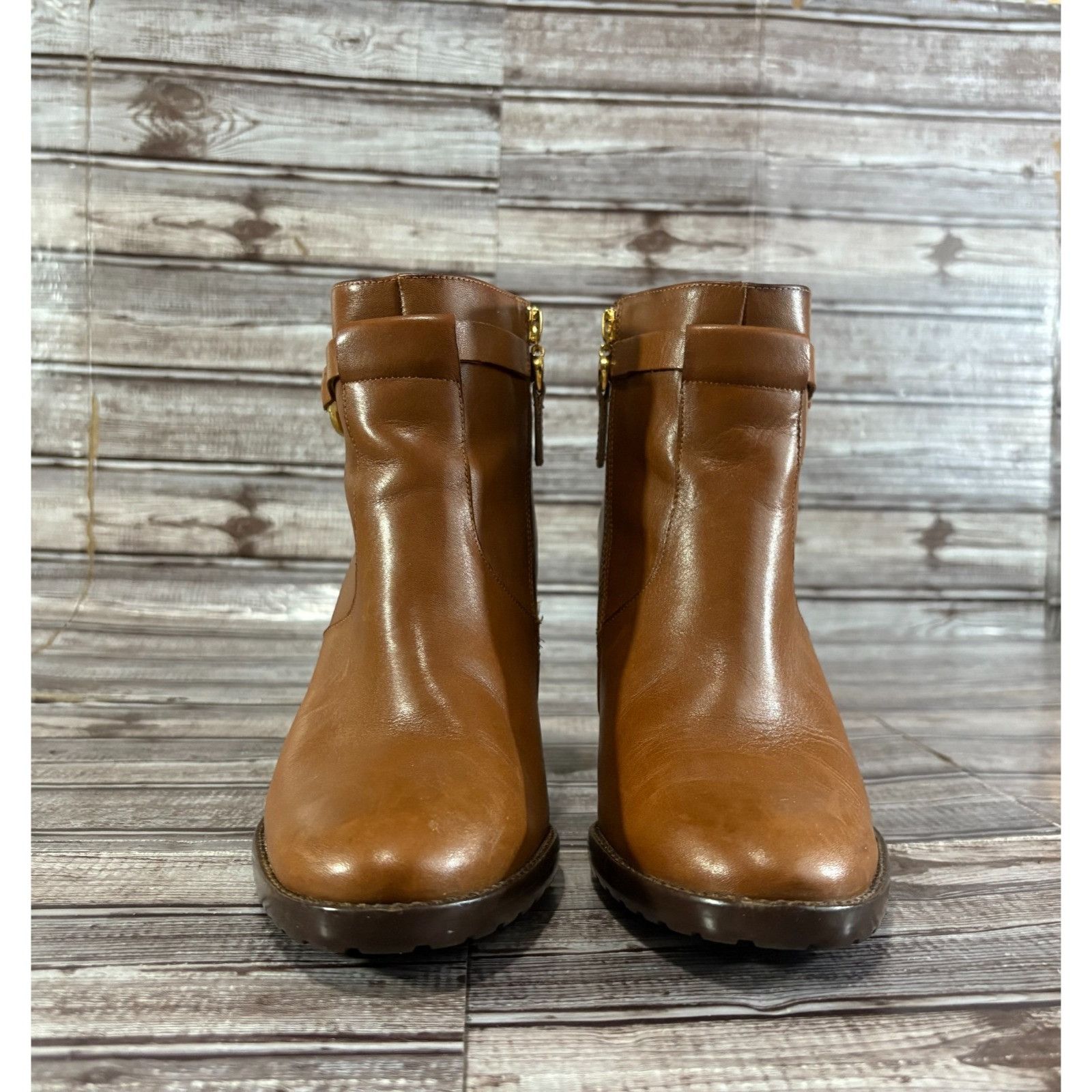Lauren Ralph Lauren Lauren Ralph Lauren RLL Laletta Leather Ankle Boot size 7.5 Size US 7.5 / IT 37.5 - 2 Thumbnail