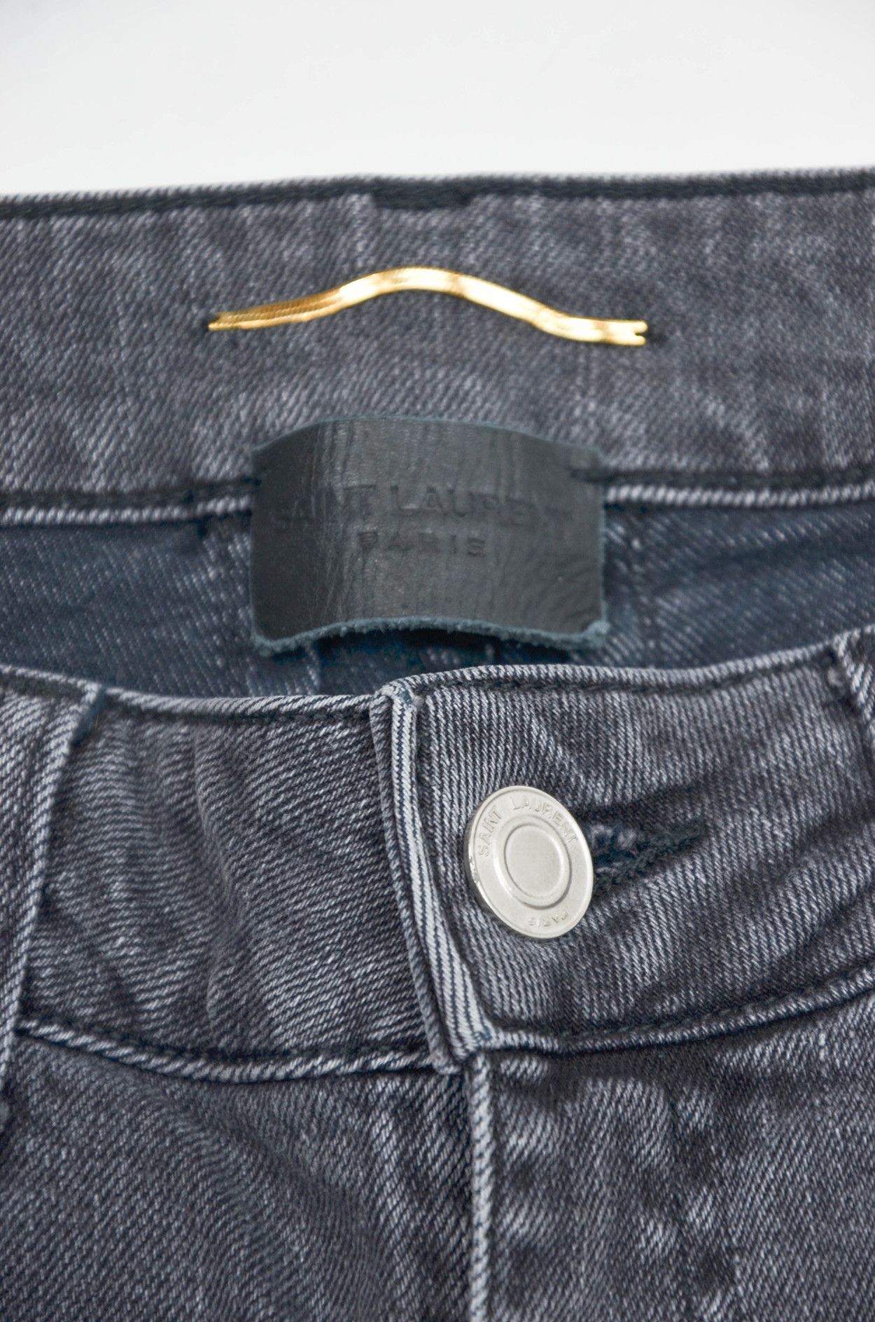 Saint Laurent Paris Saint Laurent D01 Skinny Jeans Grey Zip Hem Slim Fit - 30 Size US 30 / EU 46 - 5 Thumbnail