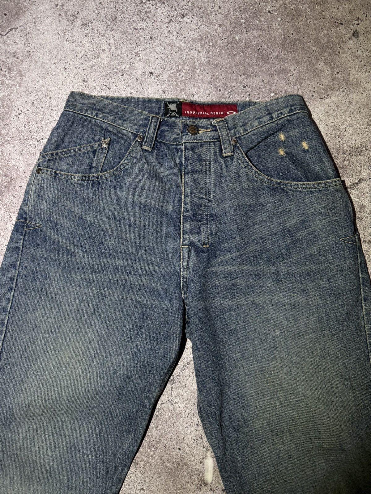 Oakley × Vintage Oakley Vintage y2k Rap Streetwear Rare Baggy Denim Jeans Size US 32 / EU 48 - 8 Thumbnail