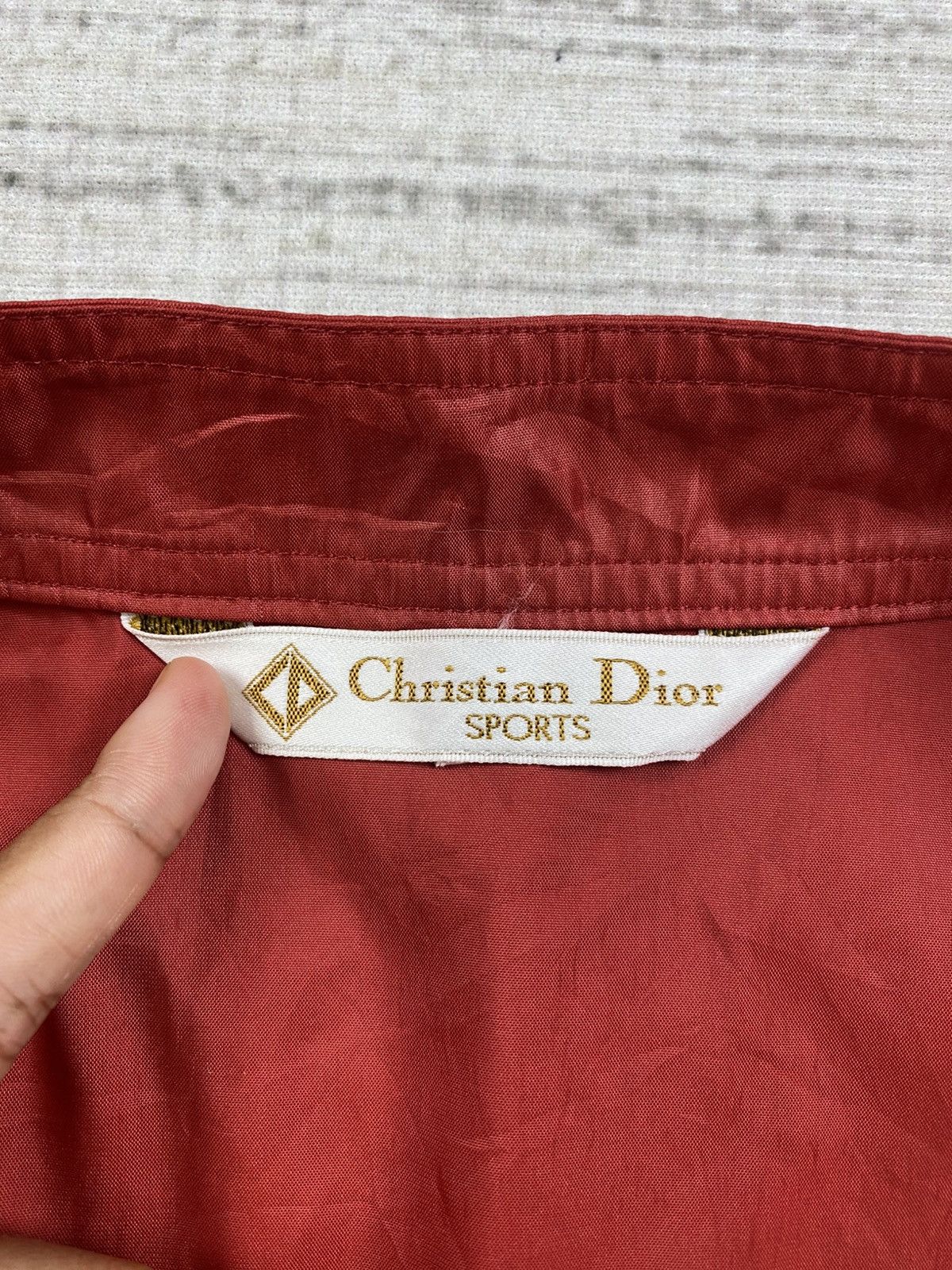 Christian Dior Monsieur × Vintage Vintage Christian Dior Sport Red Bombers Style Nylon Jacket Size US M / EU 48-50 / 2 - 9 Thumbnail