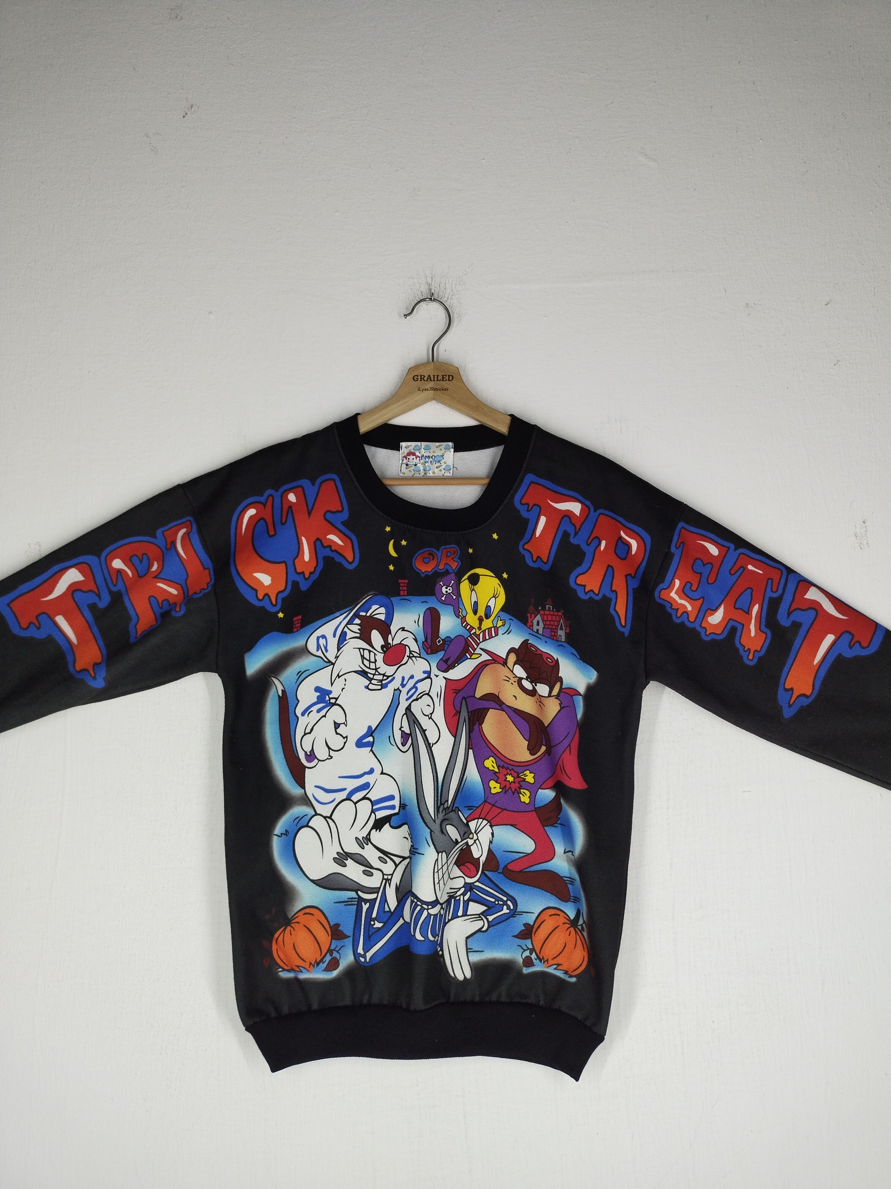 Cartoon Network Vintage Looney Tunes Tazmania Over Print Sweatshirt Size US M / EU 48-50 / 2 - 6 Thumbnail