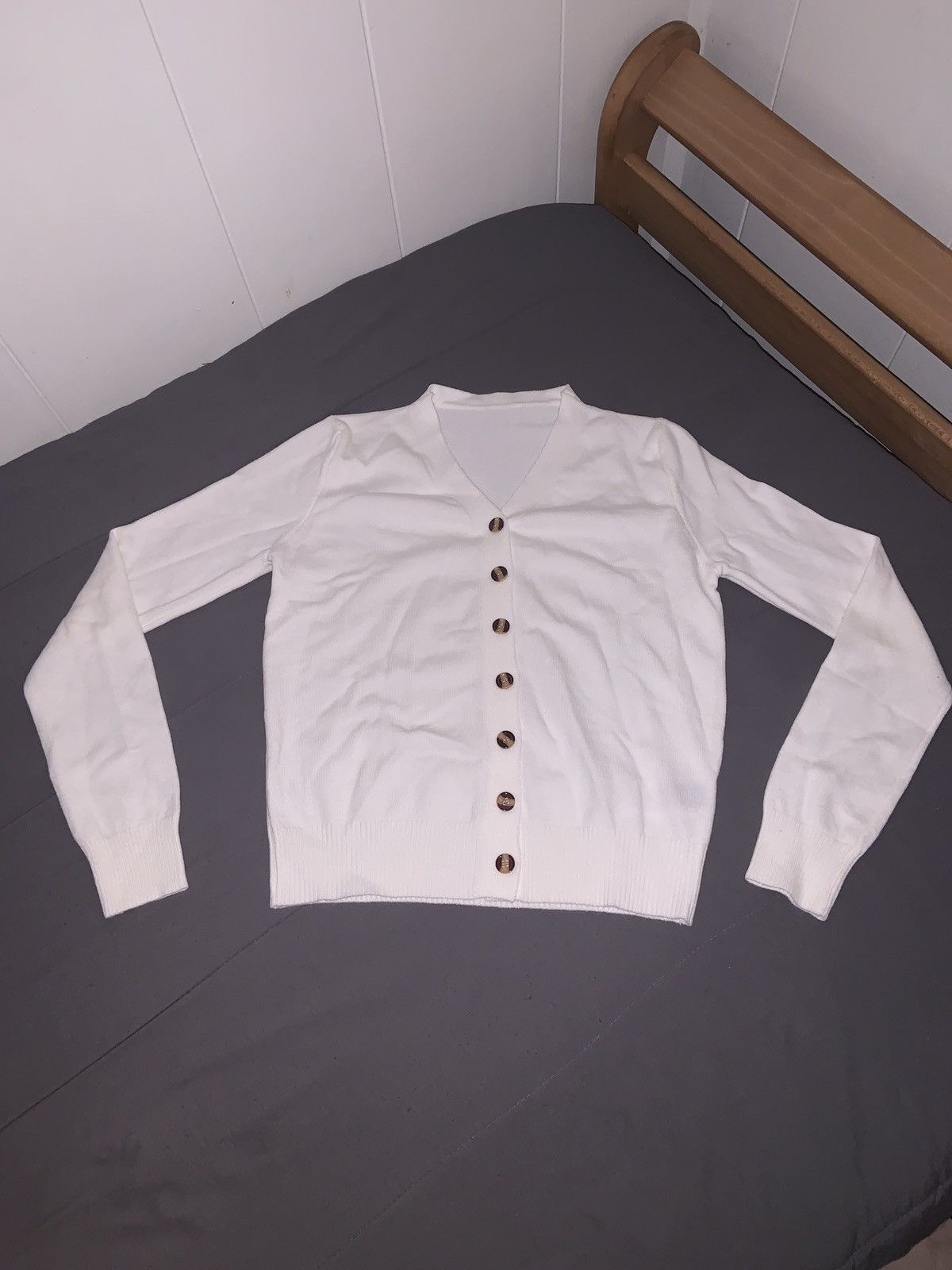 Shein Womens - Casual Short Knotted Cardigan - Size Small Size S / US 4 / IT 40 - 1 Thumbnail