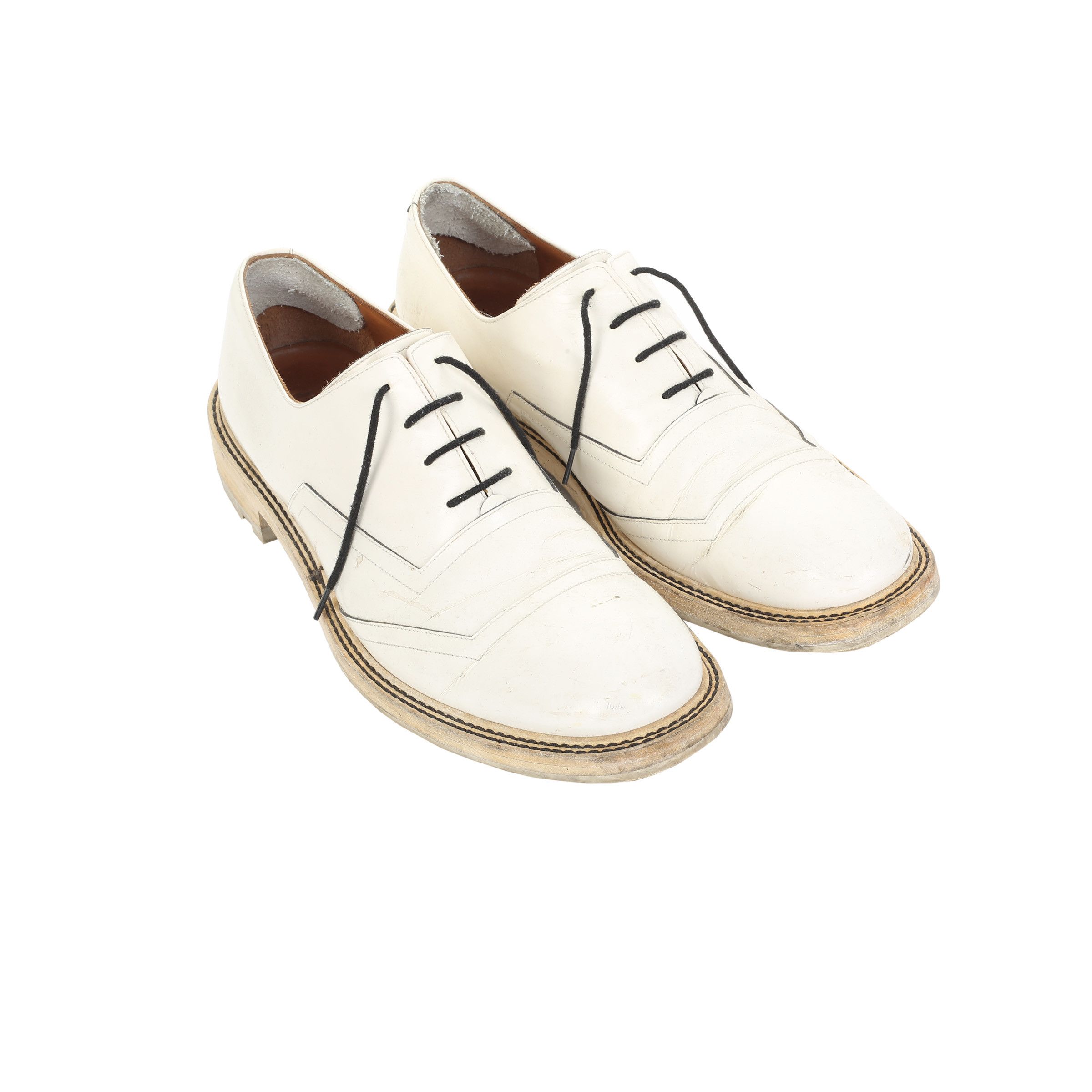 Jil Sander × Raf Simons Jil Sander Raf Simons Era Beige Derbies Size US 10 / EU 43 - 1 Thumbnail