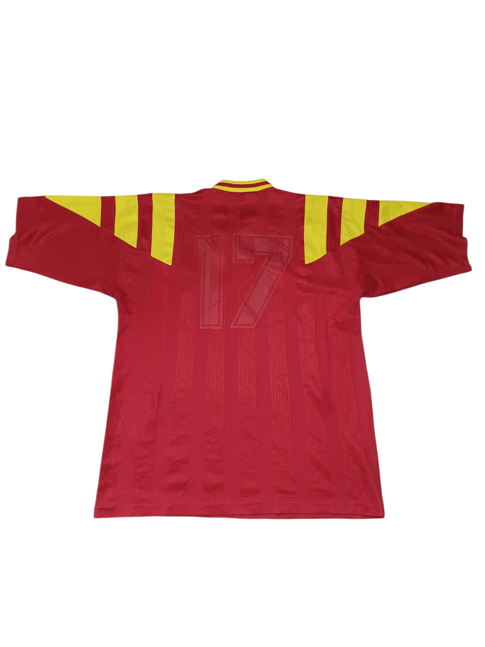 Vintage MATCHWORN MACEDONIA EARLY 90S #17 ARCHIVAL SOCCER JERSEY Size US M / EU 48-50 / 2 - 4 Thumbnail