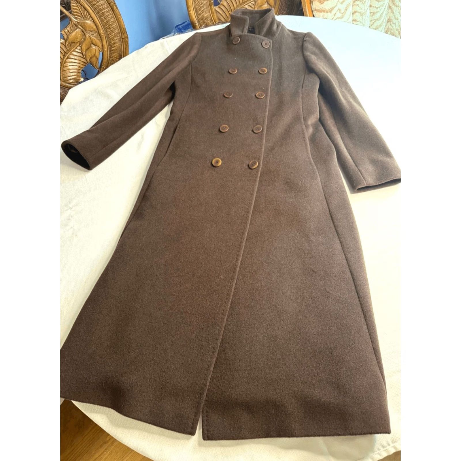 Max Mara Max Mara Coat Women’s Size 6 Brown Wool Cashmere Double Breasted Pea Coat Size M / US 6-8 / IT 42-44 - 2 Thumbnail