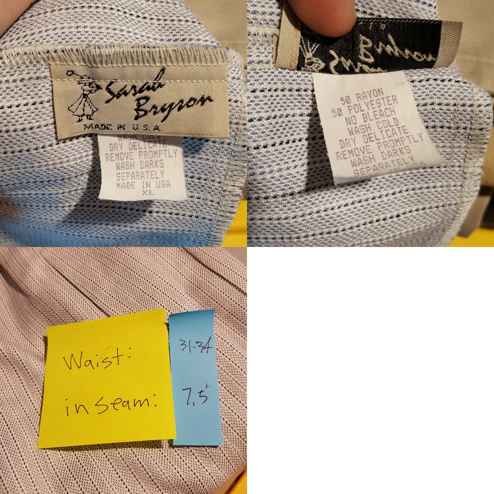 Vintage VINTAGE Sarah Bryson Golf Women's XL Relaxed High Waist Outdoor Shorts Size 24" / US 00 / IT 34 - 8 Thumbnail