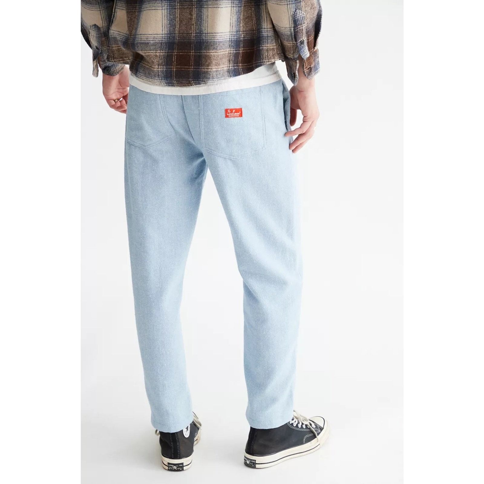 Other Cookman Chef Pants Tweed Herringbone Sky Elastic Waist XL Size US 33 - 3 Thumbnail