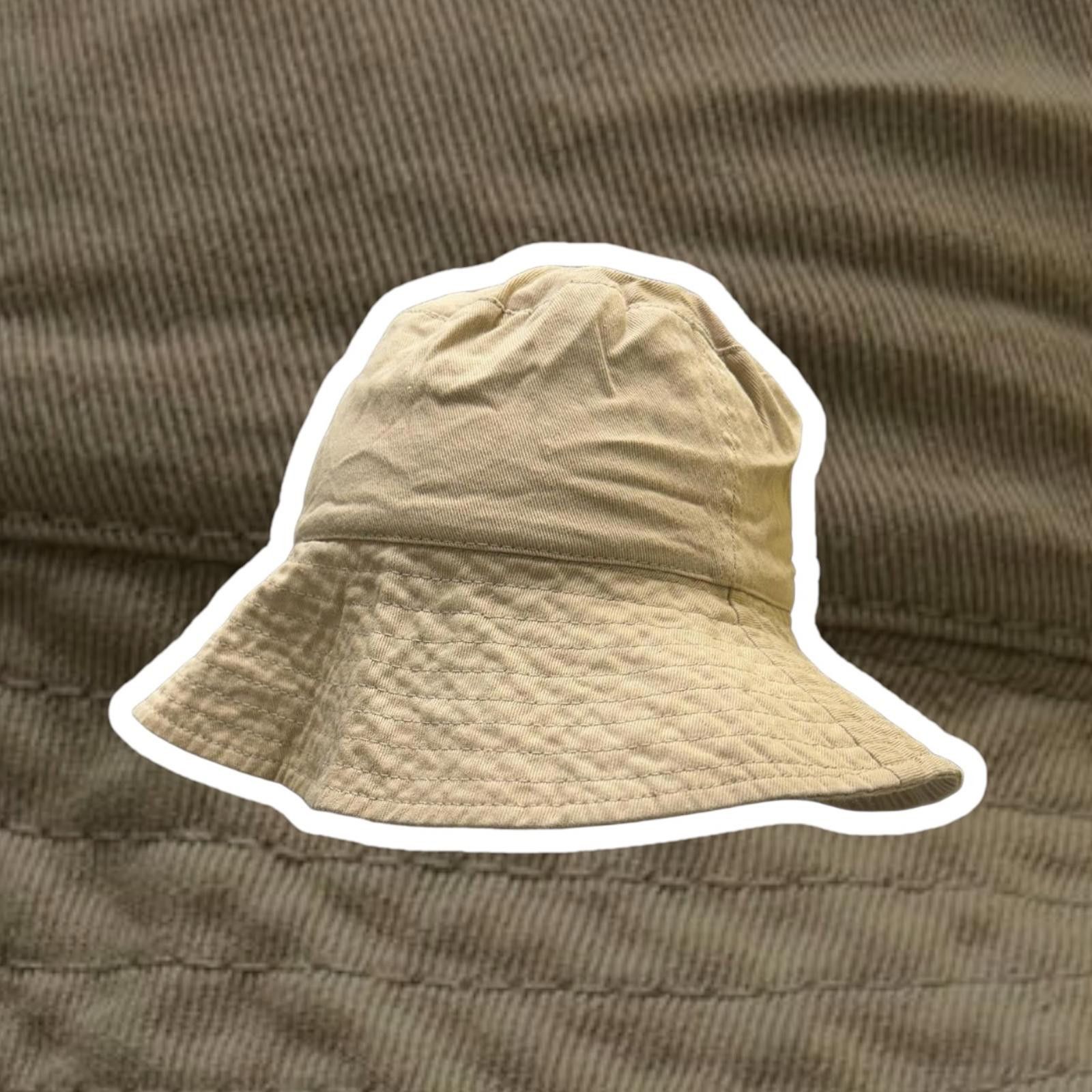 Designer Stylish Beige Bucket Hat Size ONE SIZE - 1 Thumbnail