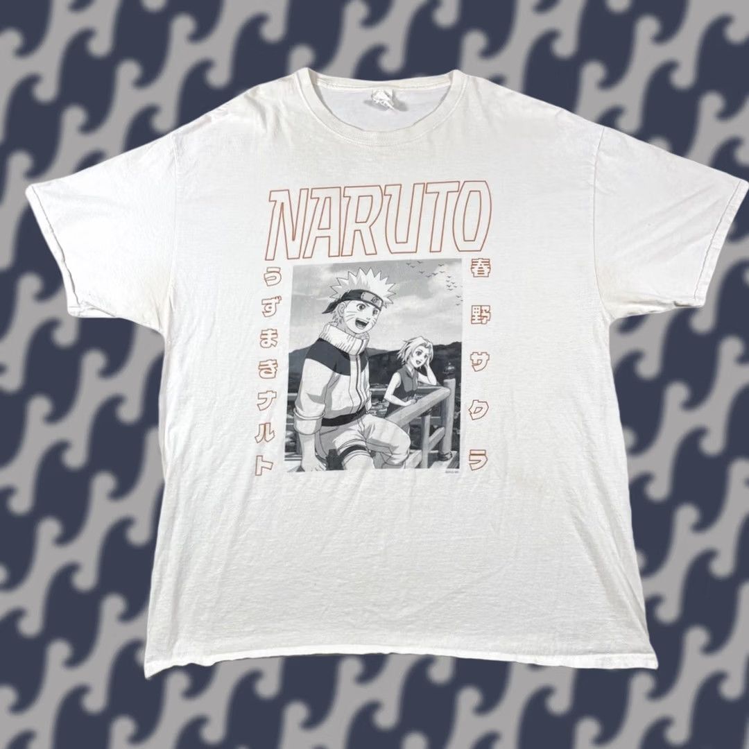 Fruit Of The Loom VINTAGE Naruto Sakura Shonen Jump T-Shirt XL Men’s White Cotton Size US XL / EU 56 / 4 - 1 Thumbnail