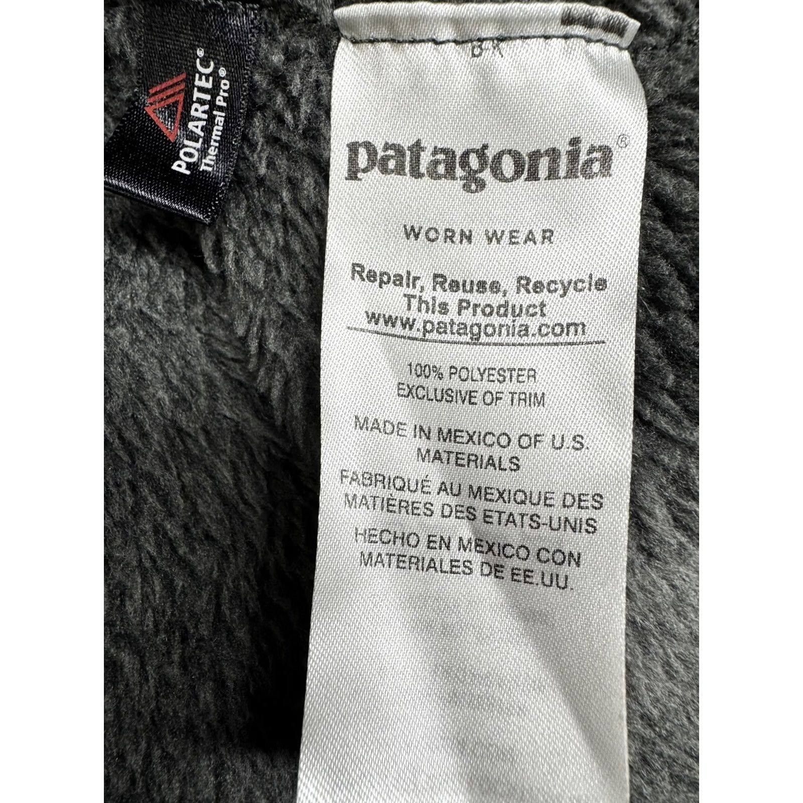 Patagonia Patagonia Women's Gray Polartec Re-Tool Fleece 1/4 Snap Pullover Jacket Size M / US 6-8 / IT 42-44 - 5 Thumbnail