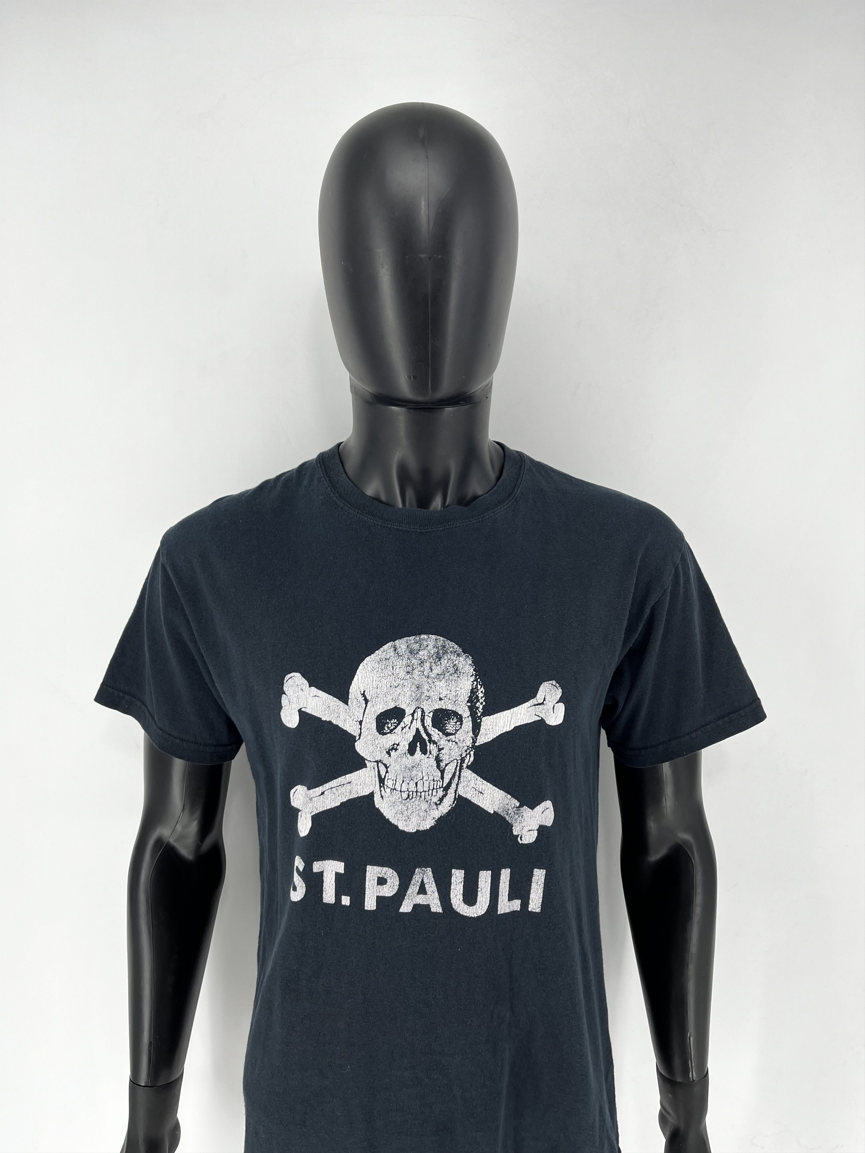 Saint Paul × Vintage Vintage St.Pauli 90s Rare Blaxk Graphic Size M Size US M / EU 48-50 / 2 - 5 Thumbnail