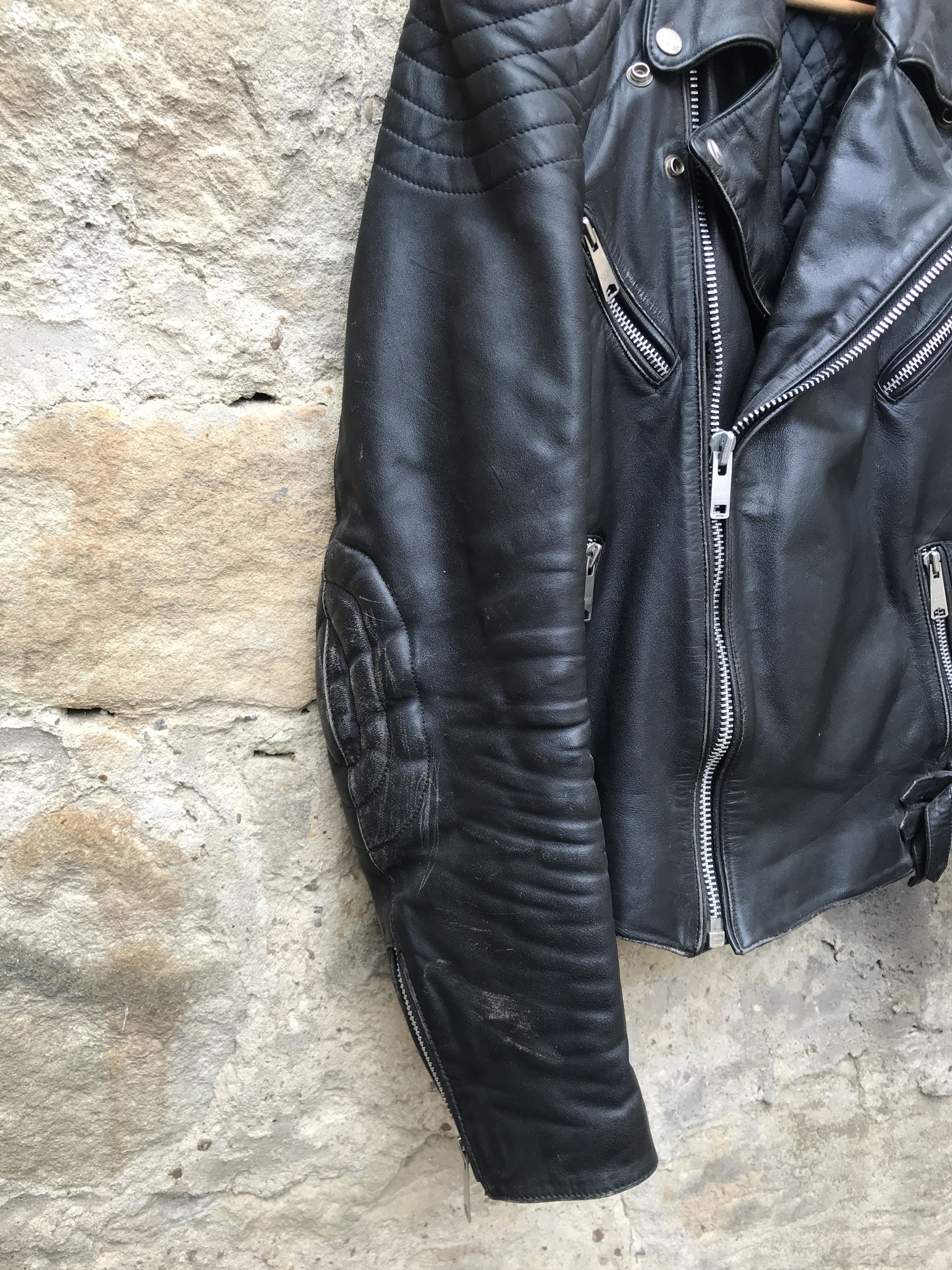 Vintage Rare Vintage 80s German Motorcycle Leather Biker Jacket Size US M / EU 48-50 / 2 - 4 Thumbnail