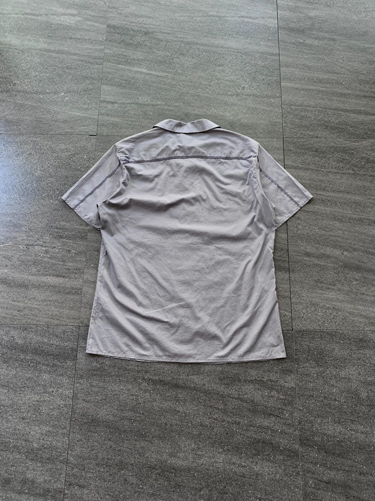 Yohji Yamamoto FREE TAX! AAR Ribbon Paneled Open Collar Shirt Size US M / EU 48-50 / 2 - 9 Thumbnail