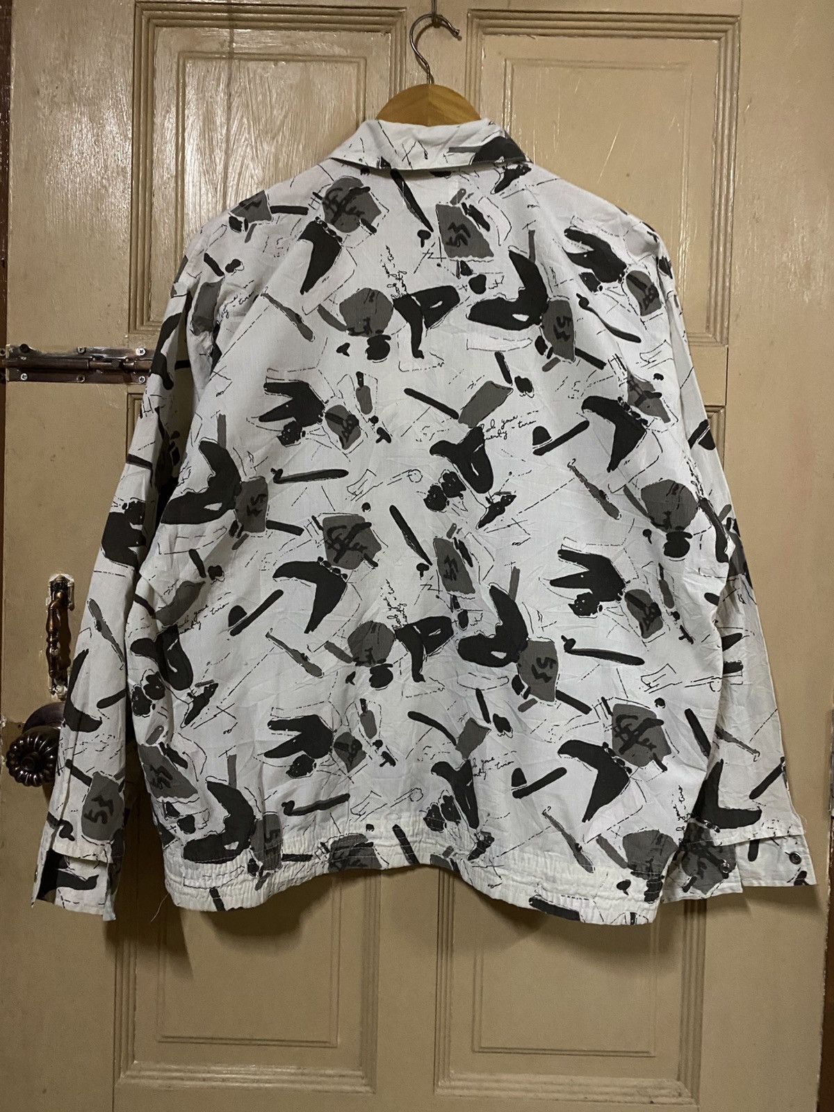 Japanese Brand Rare Vintage Machope Abstract Print Windbreaker Jacket 90s Size US M / EU 48-50 / 2 - 9 Thumbnail
