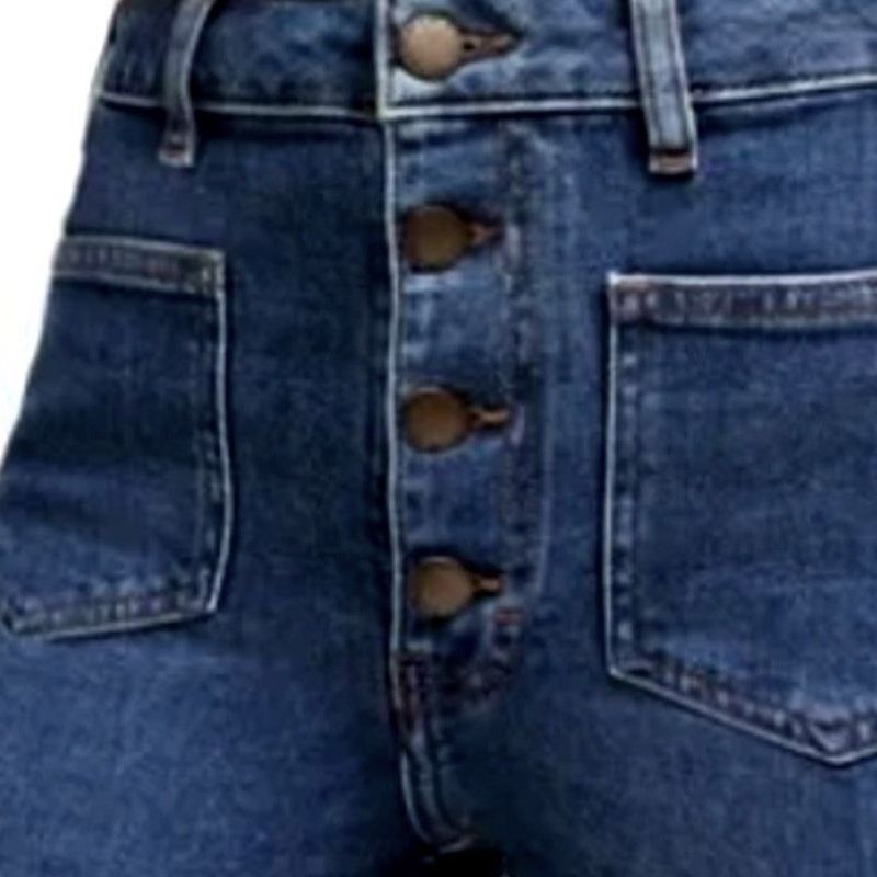 Maje MAJE Passion Double Pocket Blue Jeans Cropped | Size 28 Size 28" / US 6 / IT 42 - 2 Thumbnail