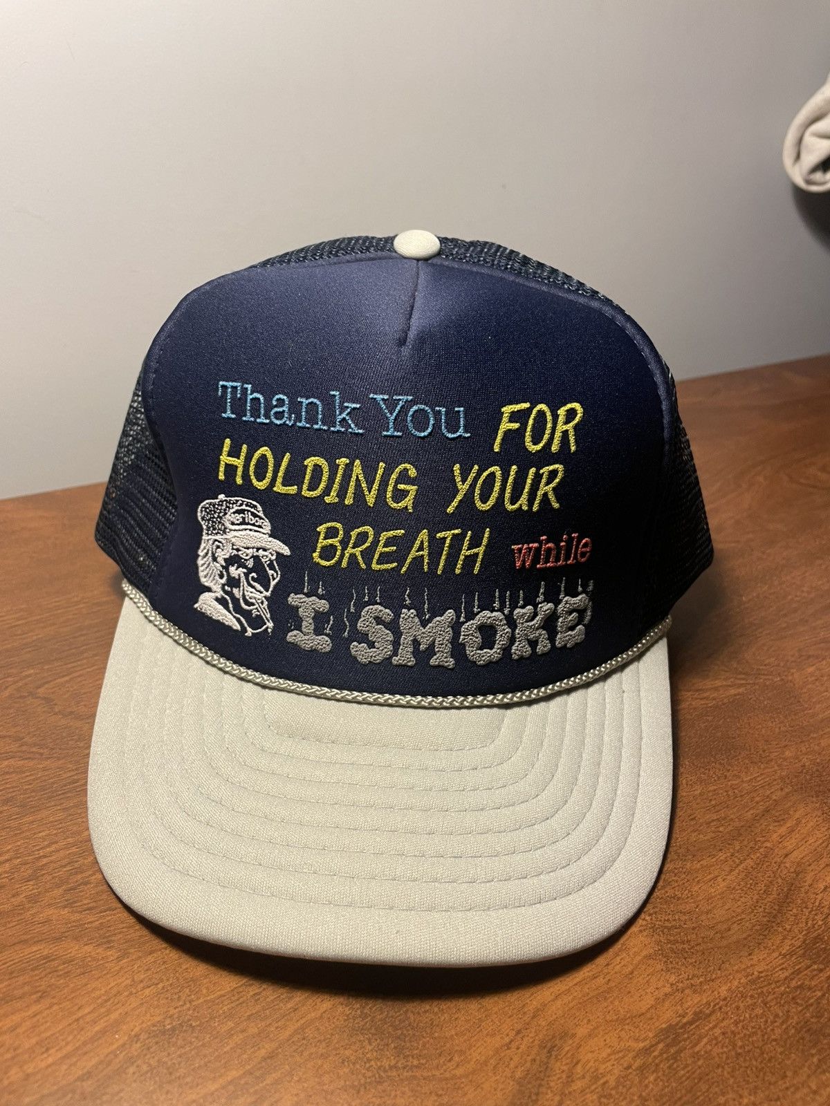 Vintage Smoker Trucker Hat Size ONE SIZE - 1 Thumbnail