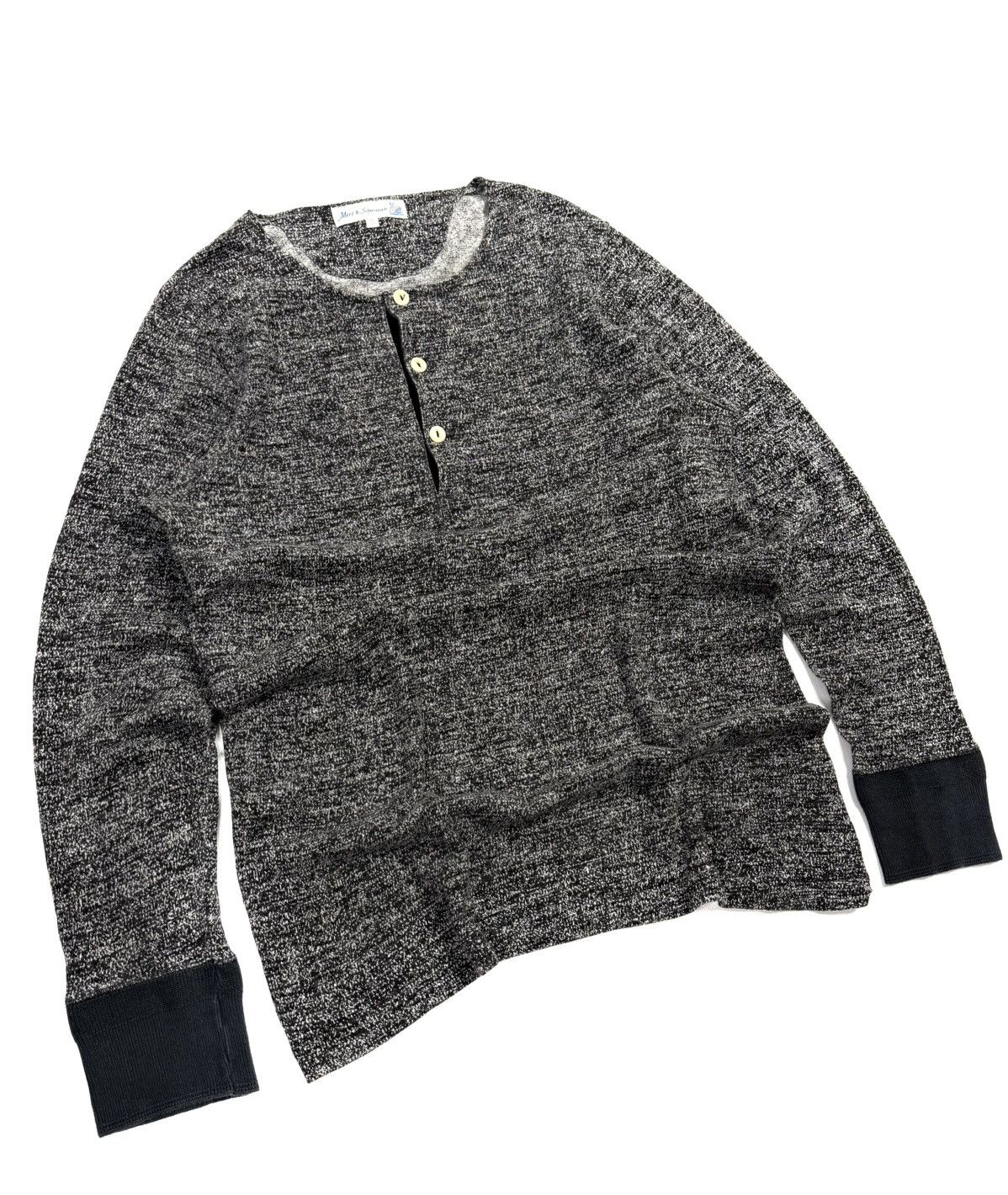 Merz B. Schwanen Merz b Schwanen Henley Long Sleeve Wool Blend Women Vintage Size S / US 4 / IT 40 - 2 Thumbnail