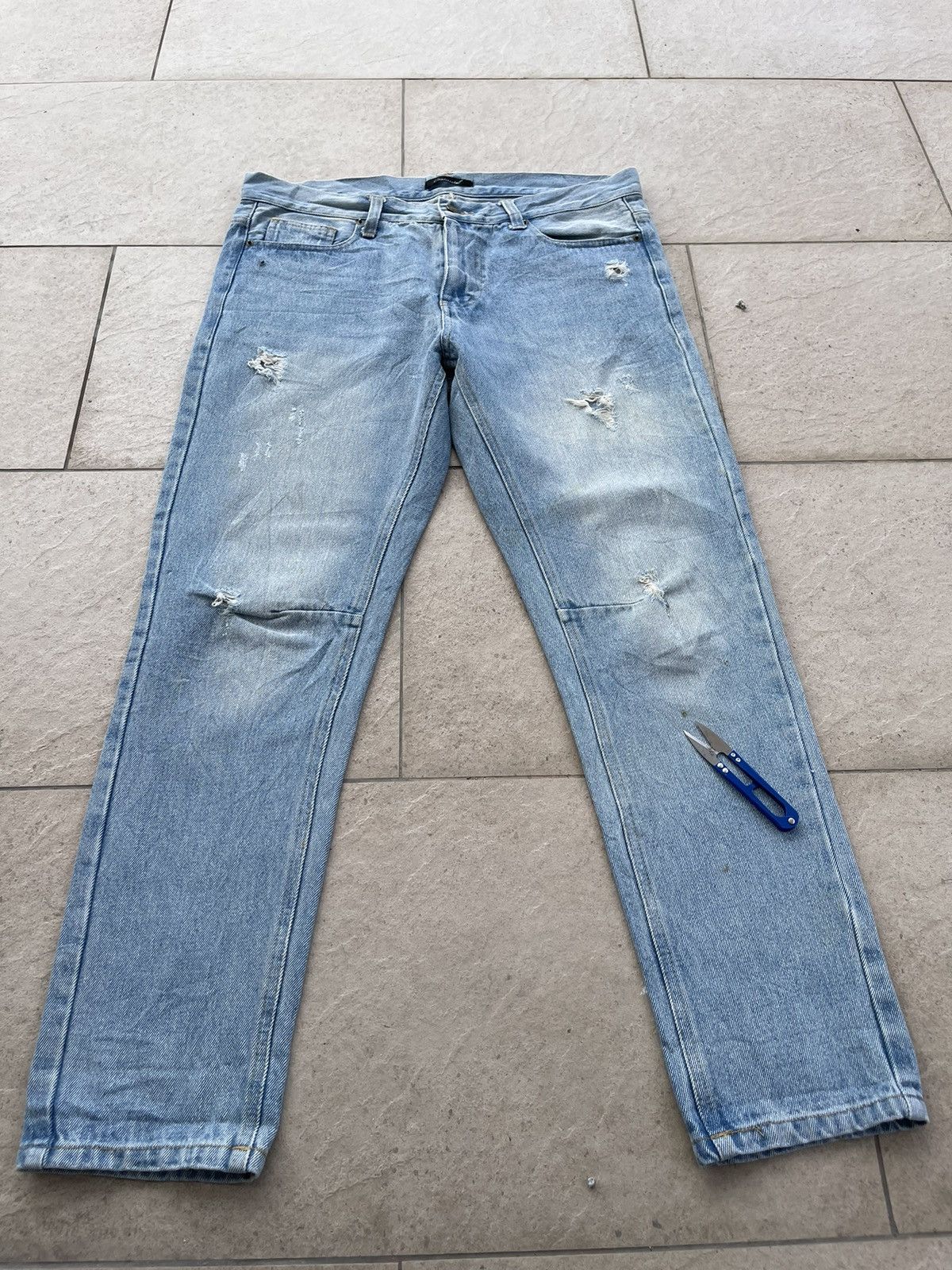 Other 🔥 Continental Distressed Denim Streetwear Jeans W34🔥 Size US 34 / EU 50 - 6 Thumbnail