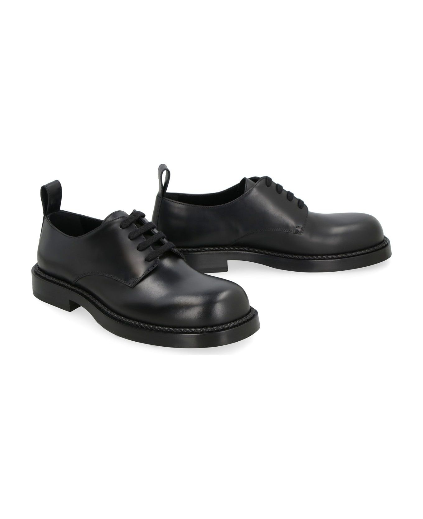 Bottega Veneta o1loc1c0125 754565 Strut Lace-Up Shoes in Black Size US 9.5 / EU 42-43 - 3 Thumbnail