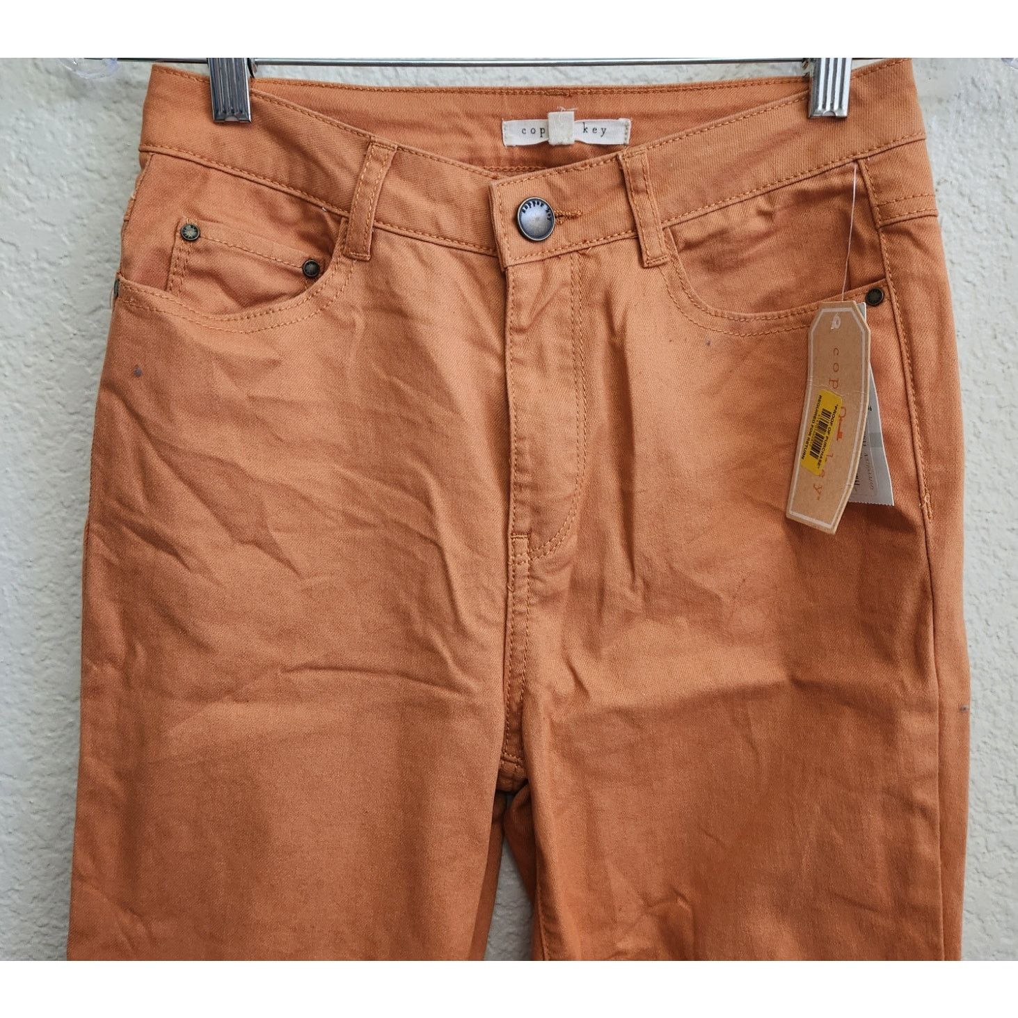 Other Copper Key Burnt Orange Skinny Jeans 1 Juniors NWTS Size 26" / US 2 / IT 38 - 2 Thumbnail