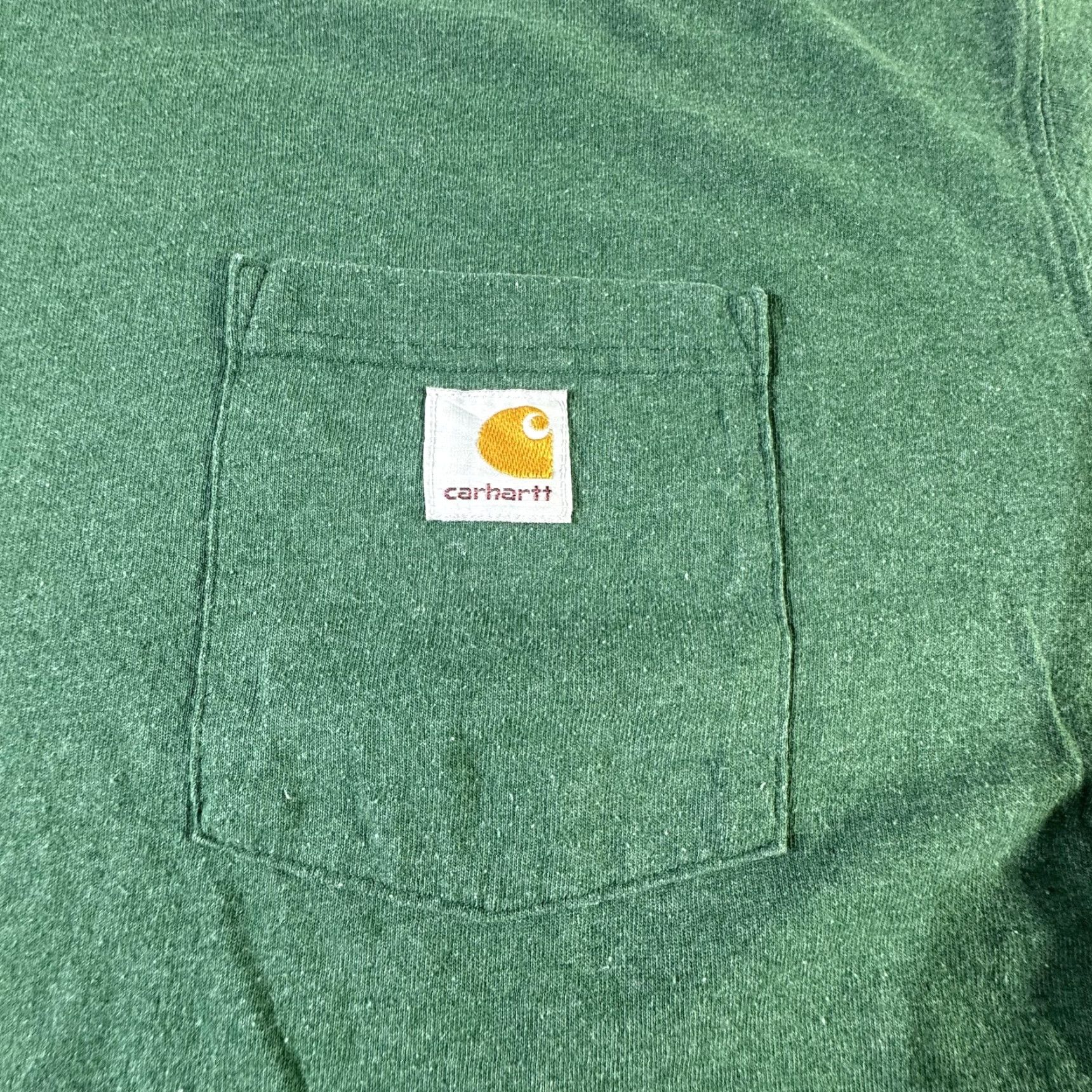 Carhartt VINTAGE Carhartt T-Shirt Men 2XL Green Workwear Short Sleeve Crew Neck Cotton Blend Loose Fit Pockets Casual Size US XXL / EU 58 / 5 - 2 Thumbnail