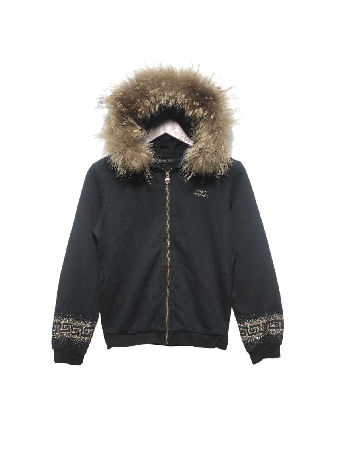 Versace Young Versace Fur Hoodie i6w9 style Size US XS / EU 42 / 0 - 1 Thumbnail