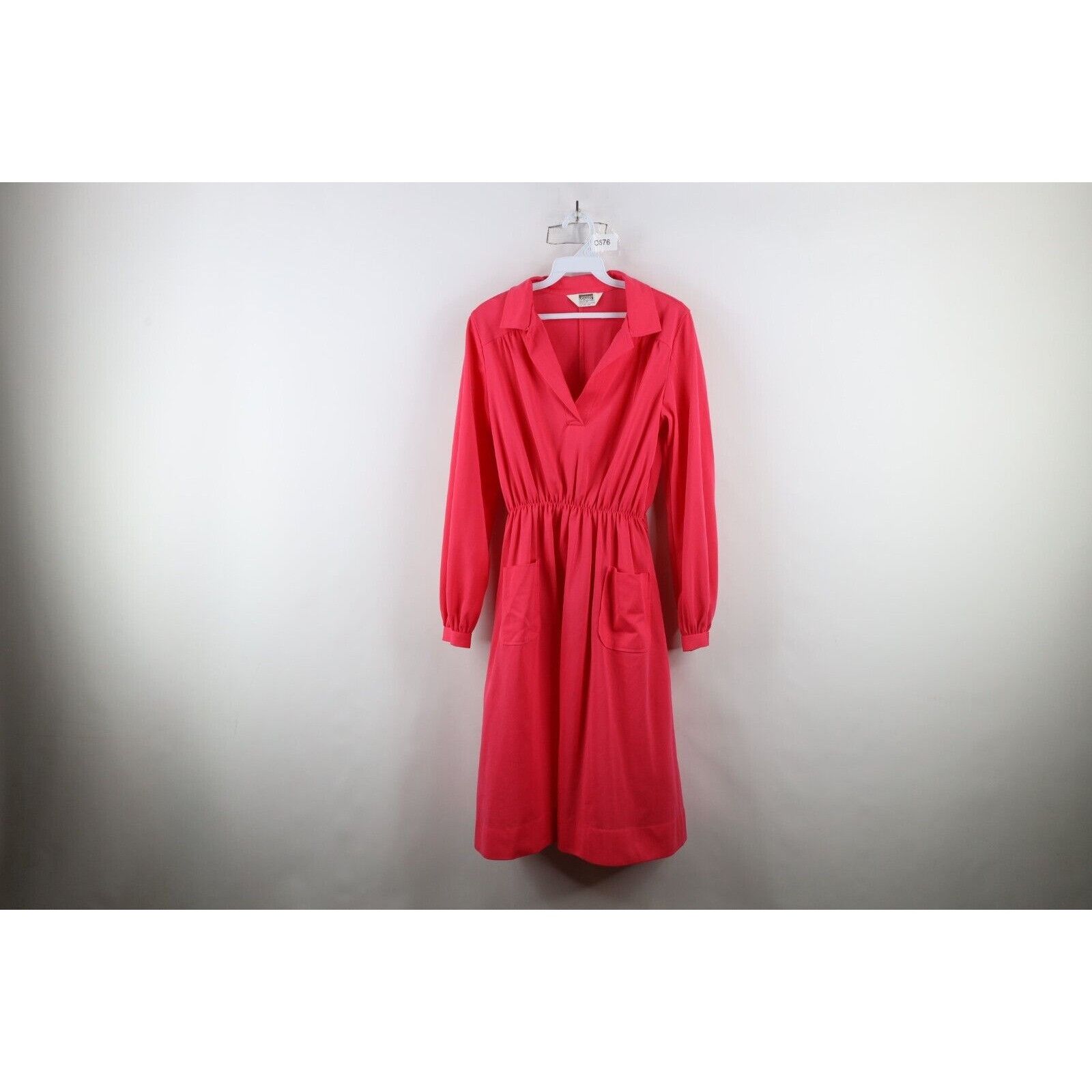Vintage Vintage 70s Streetwear Long Sleeve Knit Pocket Dress Size XXL / US 16-18 / IT 52-54 - 1 Thumbnail