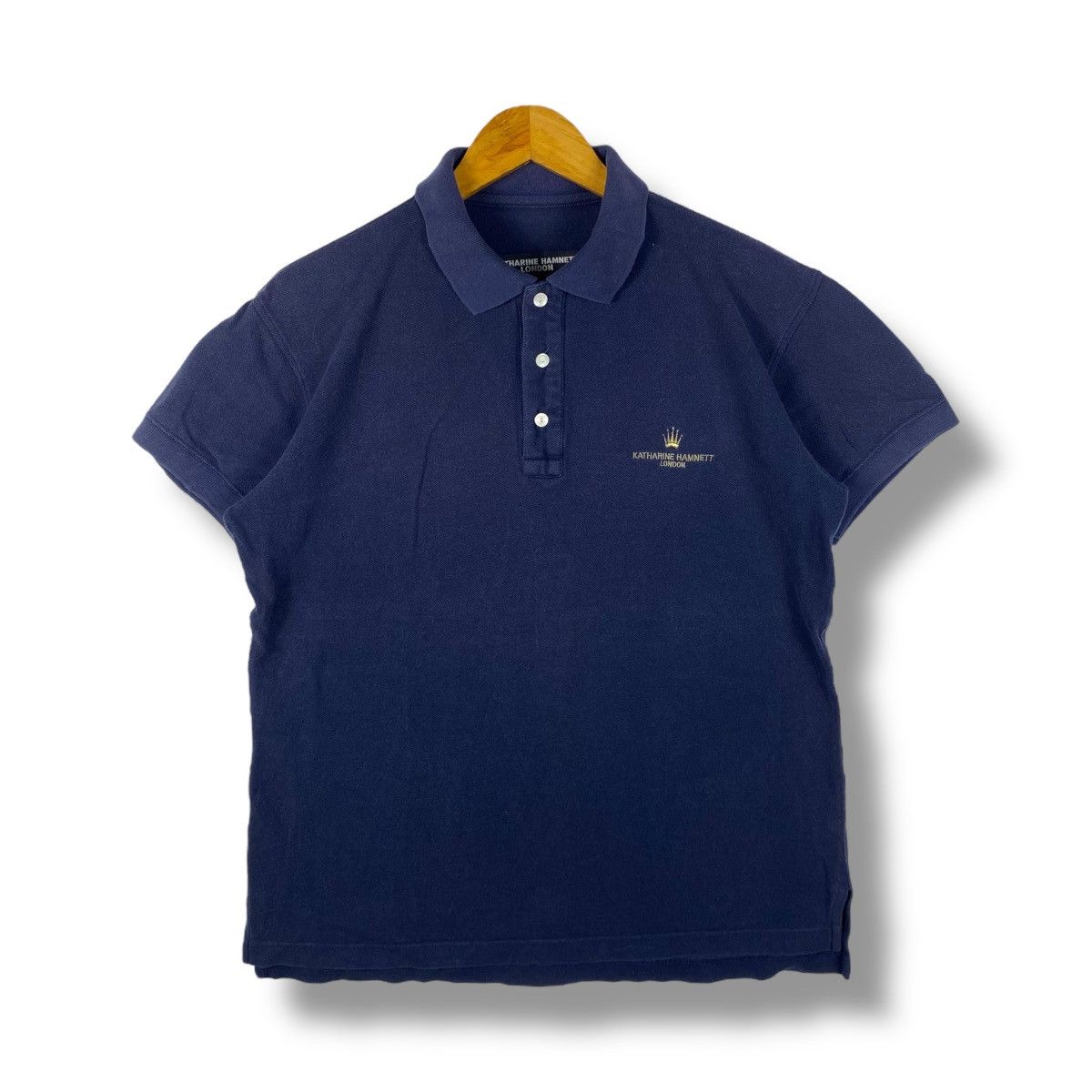 Katharine Hamnett London Vintage KATHARINE HAMNETT LONDON Small Logo Polo Shirt Large Size US L / EU 52-54 / 3 - 1 Thumbnail