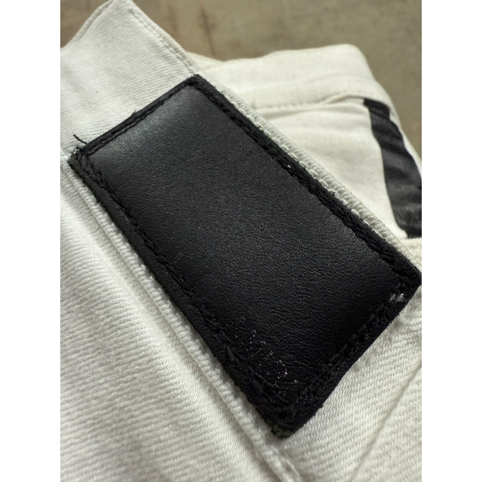 Amiri Amiri Jeans White Black Stripe Used 31 Size US 31 - 3 Thumbnail
