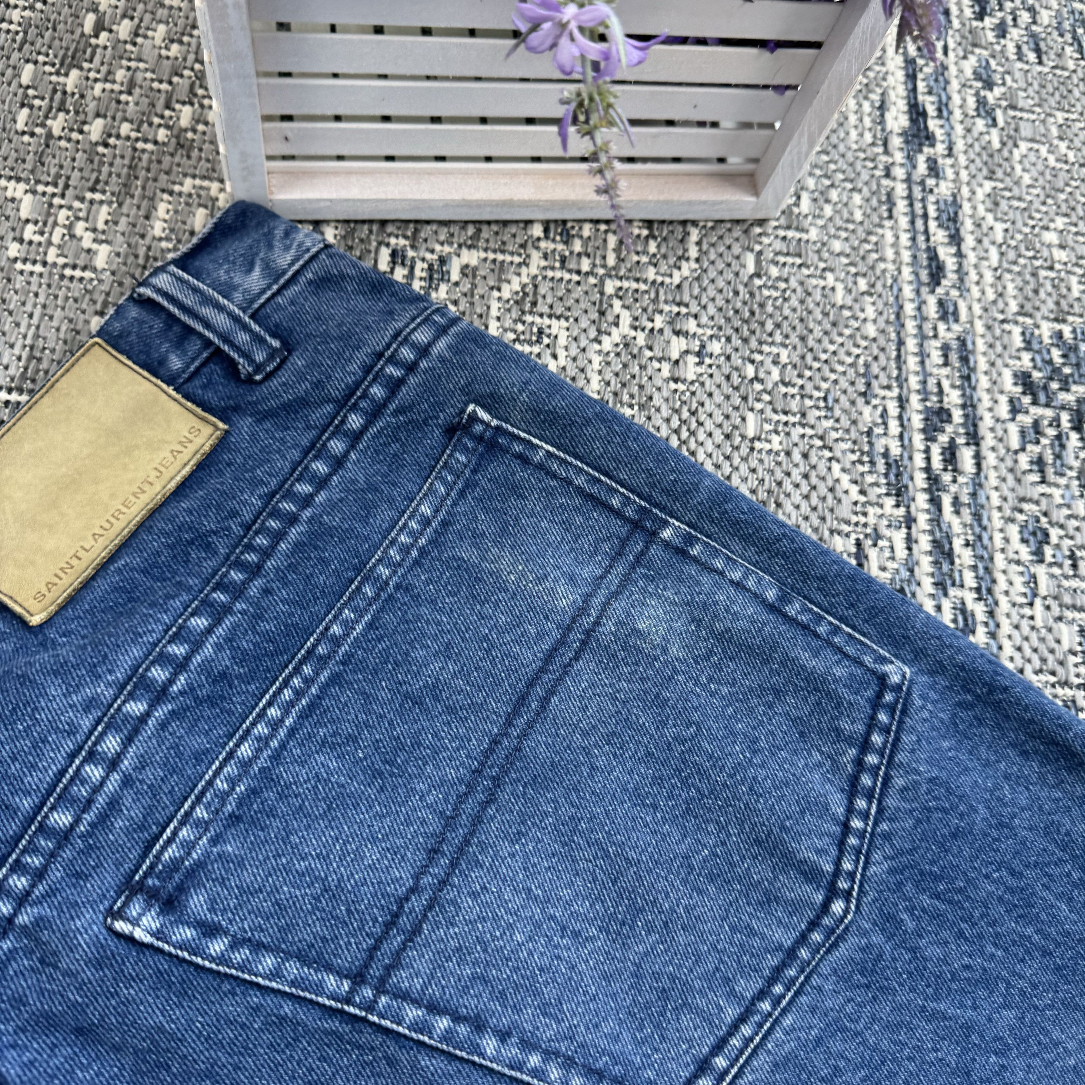Saint Laurent Paris VINTAGE 90’s SAINT LAURENT JEANS YSL DENIM SIZE 38x33 Size US 38 / EU 54 - 10 Thumbnail