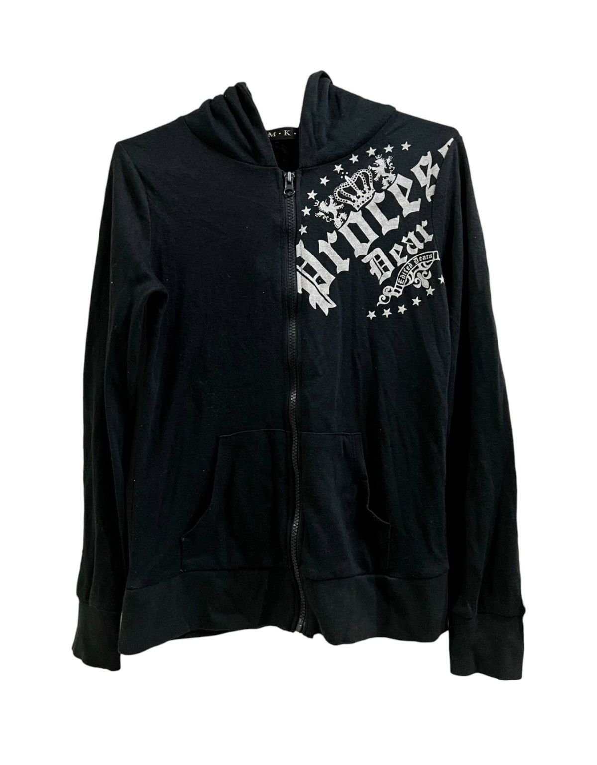 Japanese Brand Skull mesh goth hoodie zip ♣️☠️ Size S / US 4 / IT 40 - 2 Thumbnail