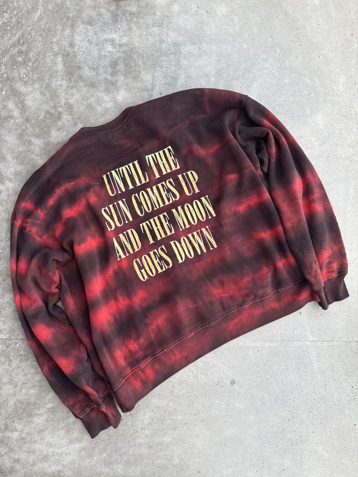 Amiri Amiri designer distressed sweatshirt WILD ONES luxury hype Size US XL / EU 56 / 4 - 1 Thumbnail