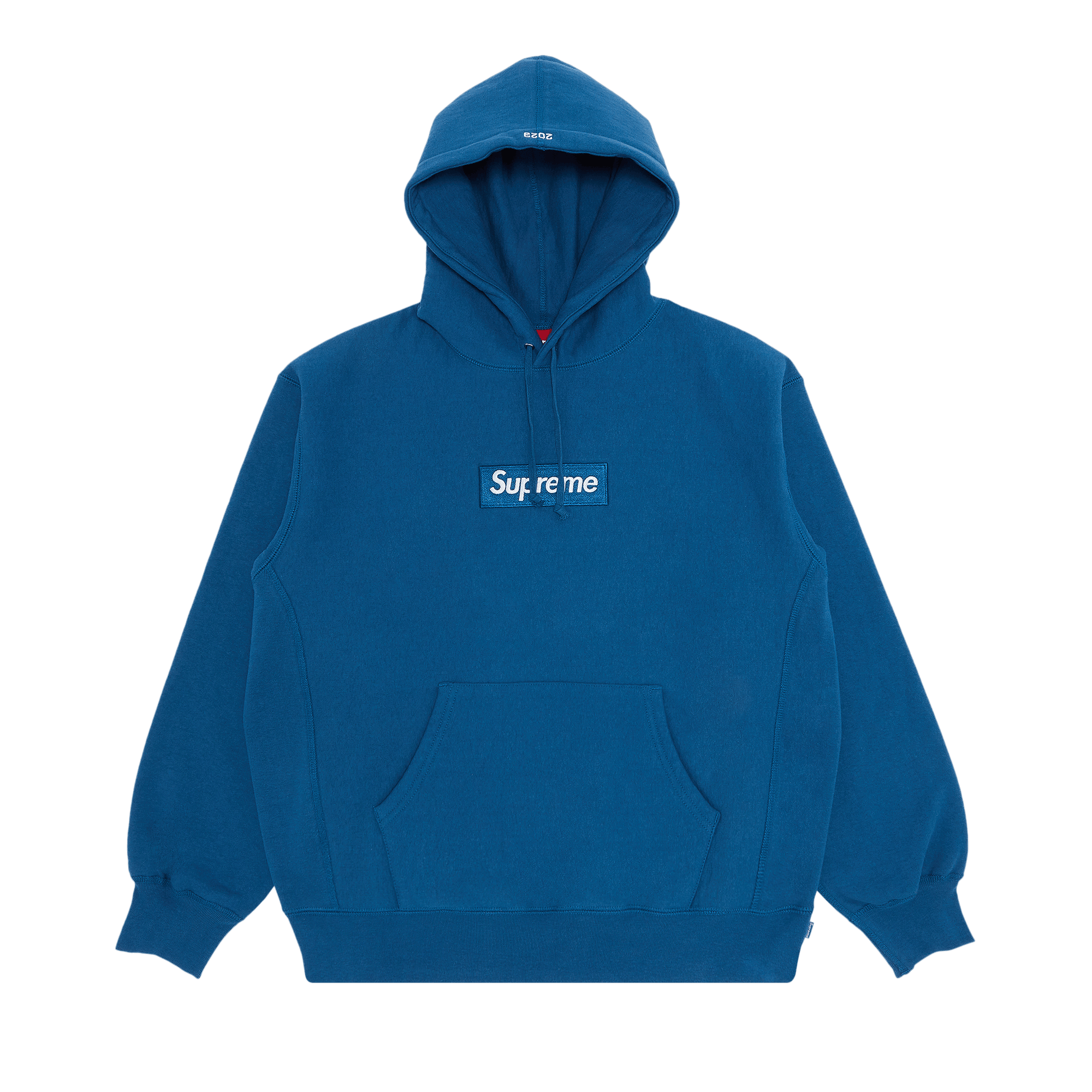 Supreme Supreme Box Logo Hooded Sweatshirt Blue Grailed