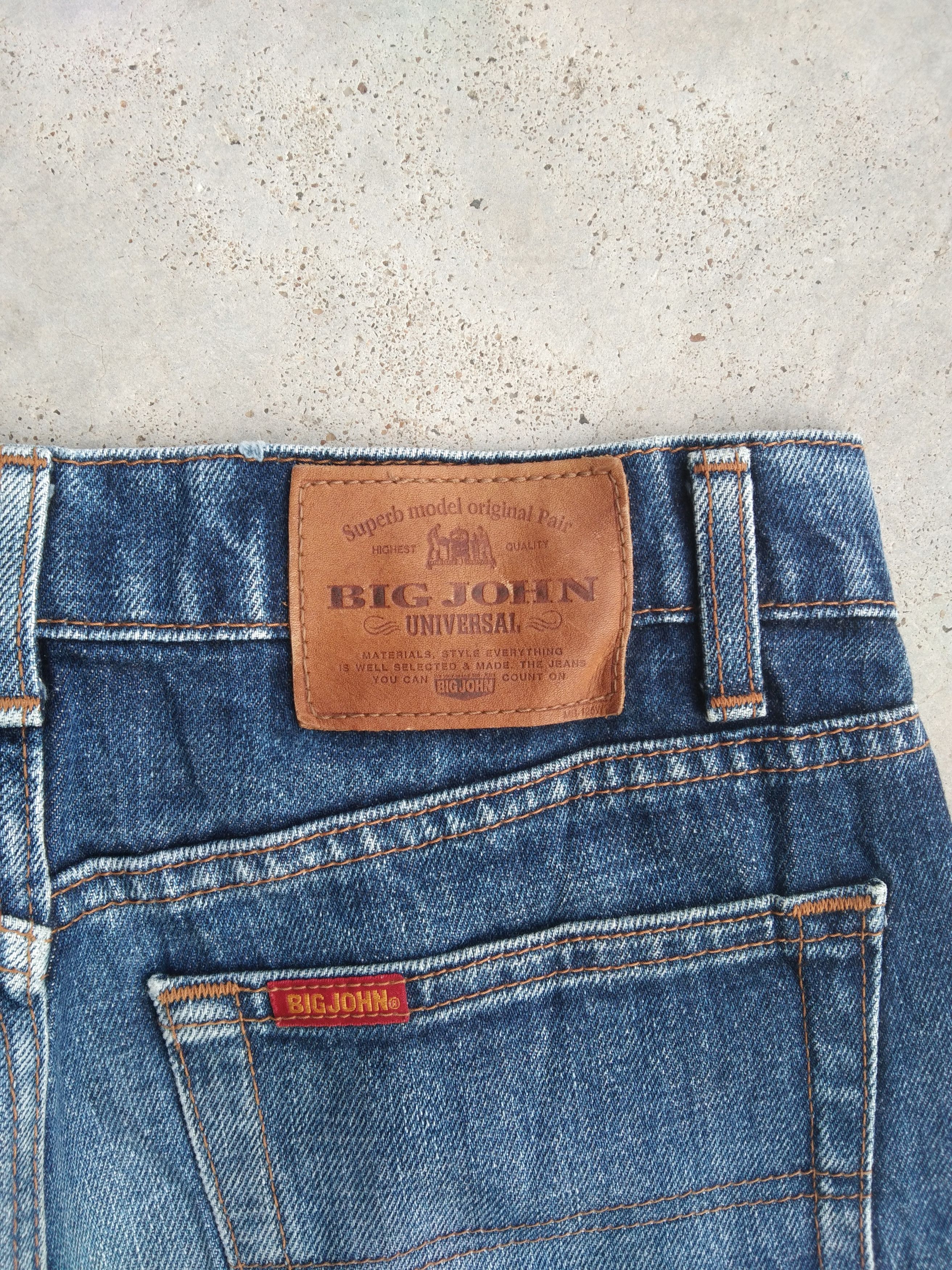 Japanese Brand 90s Vintage Big John Distressed Jeans 29x30 Size US 29 - 3 Thumbnail