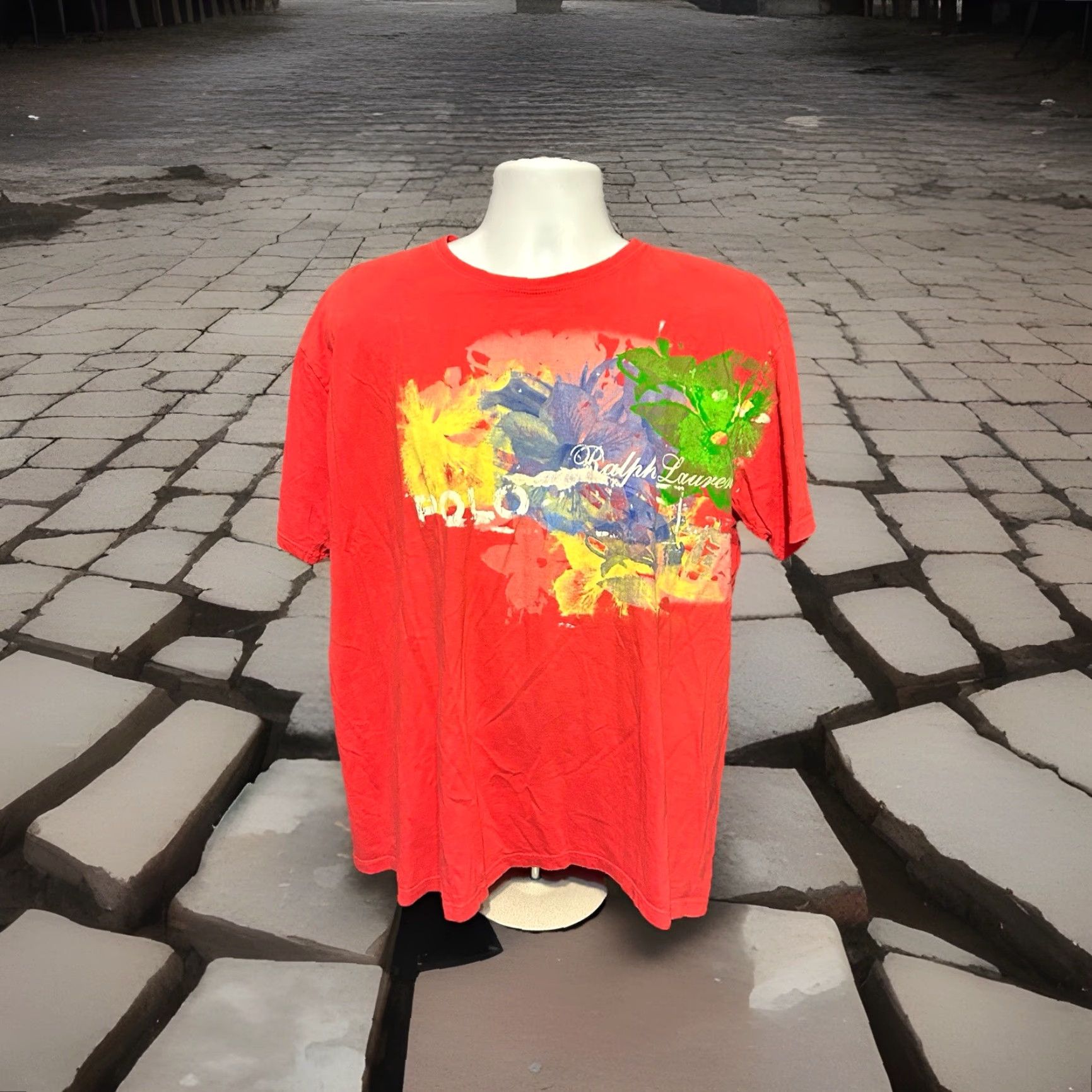 Polo Ralph Lauren Polo Ralph Lauren Shirt Men L Red Short Sleeve Floral Art Graphic VTG Polo By Ralph Lauren Shirt Men Large Red Short Sleeve Floral Art Graphic Size US L / EU 52-54 / 3 - 4 Thumbnail