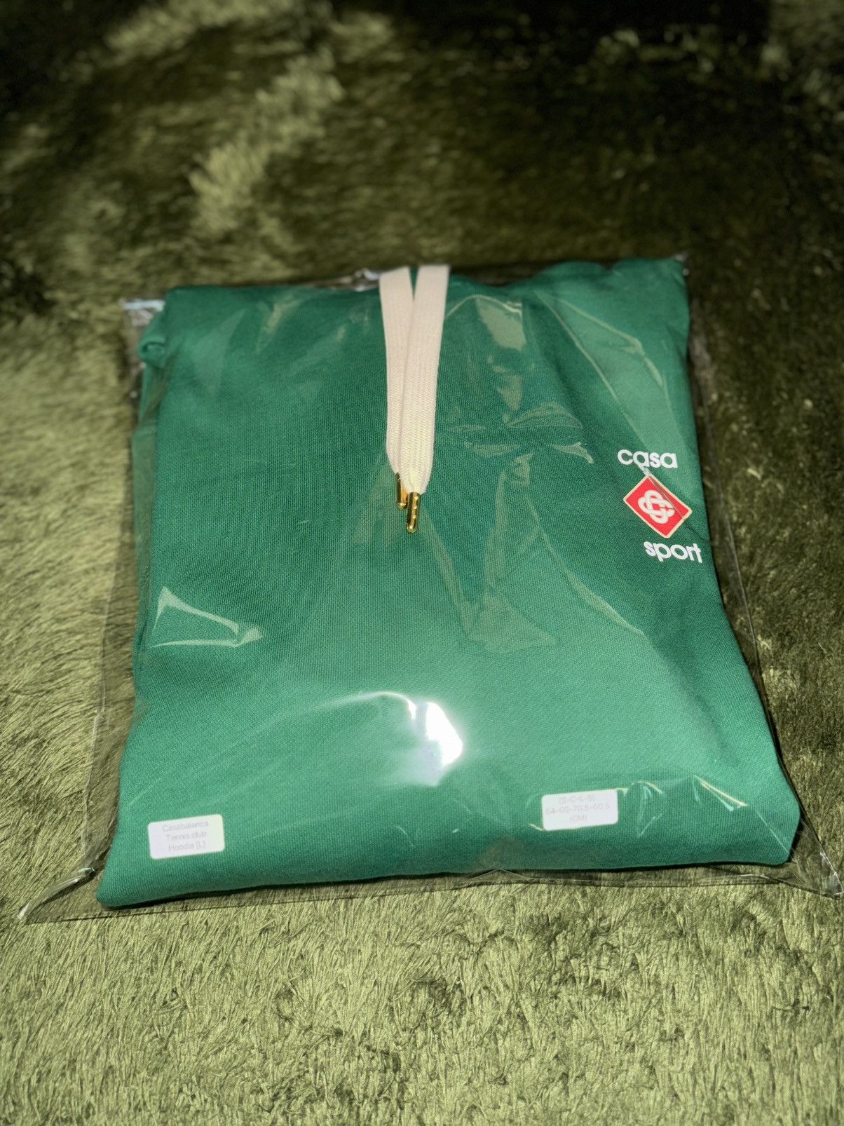 Casablanca [L] Casablanca Casa Sport Textured Logo Hoodie Green Size US L / EU 52-54 / 3 - 11 Thumbnail