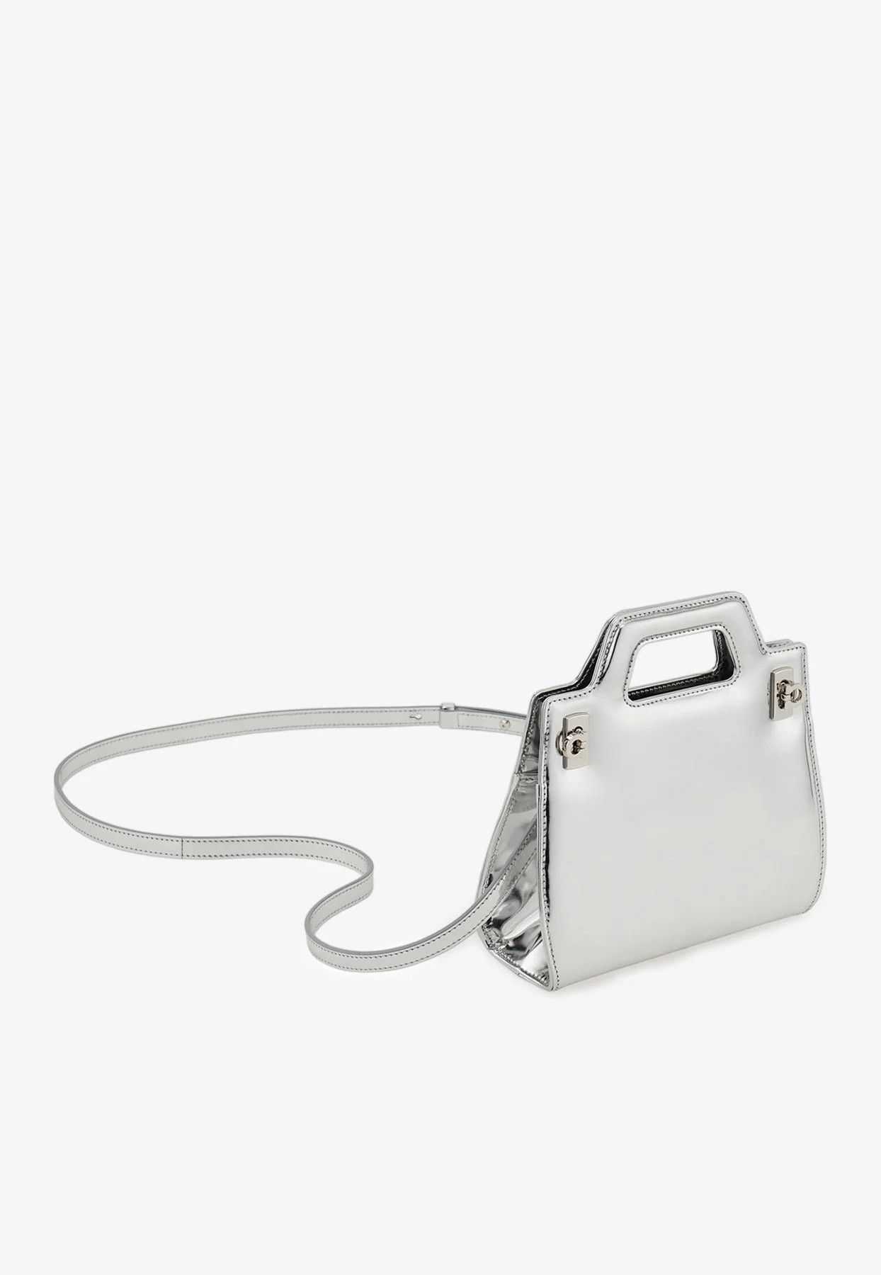 Salvatore Ferragamo o1s1rm0924 Size: OS / Wanda Mini Bag in Silver Size ONE SIZE - 2 Thumbnail