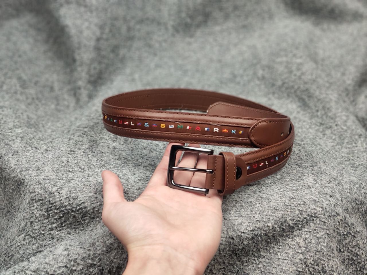 Paul & Shark Vintage Paul Shark Design Multi Logo Mens casual Belt Size ONE SIZE - 3 Thumbnail