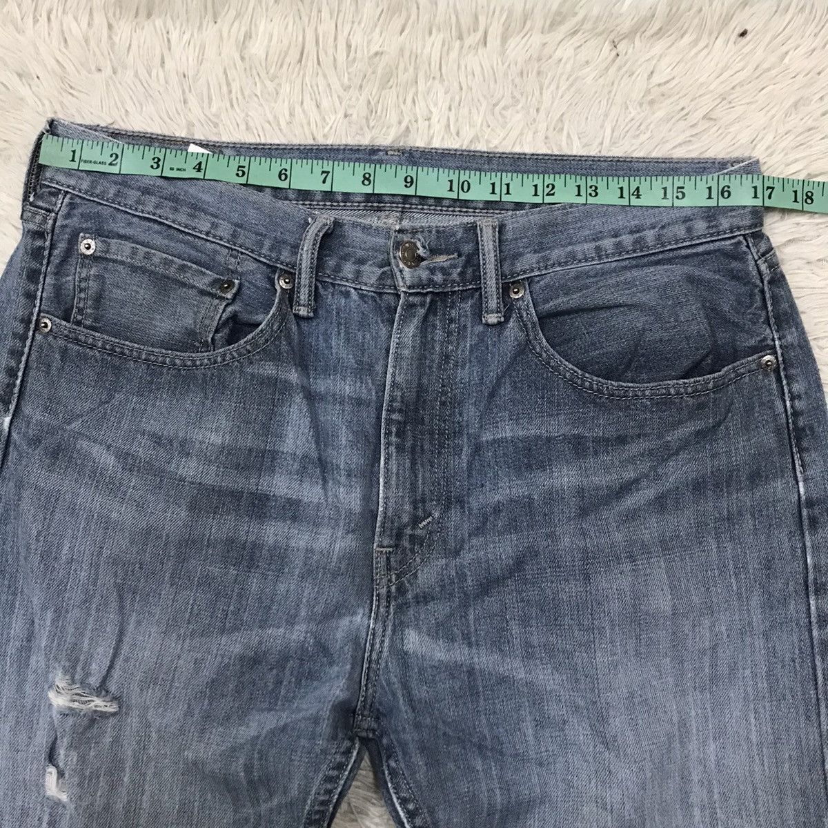 Levi's Vintage Clothing × Vintage Vintage Levis Lot 505 Single R Distressed Denim Jeans Size US 34 / EU 50 - 18 Thumbnail