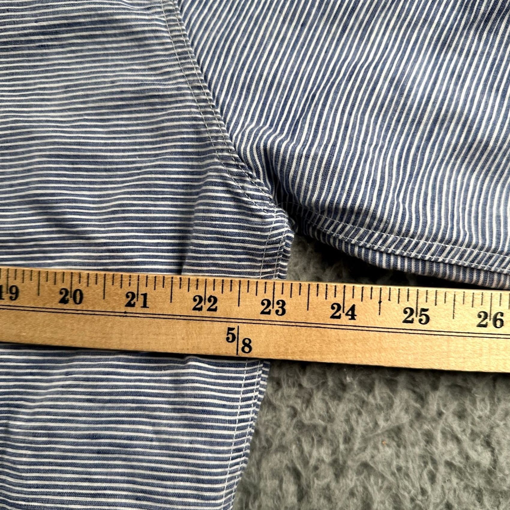 Frank & Eileen Frank & Eileen Shirt Mens L Blue White Stripe Long Sleeve Button Cotton Casual Size US L / EU 52-54 / 3 - 7 Thumbnail