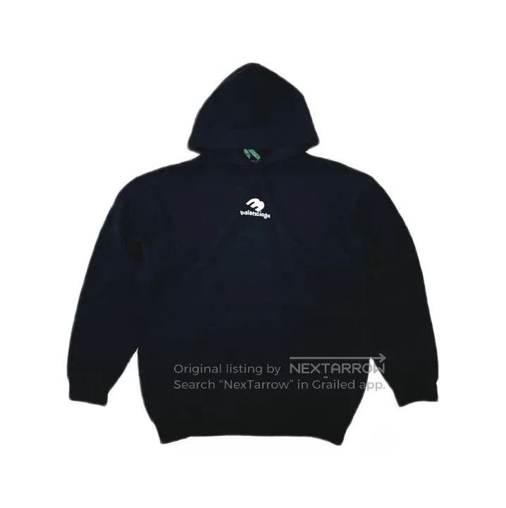 Balenciaga Balenciaga Black SS23 Logo Print Hooded Sweatshirt. Size US XS / EU 42 / 0 - 2 Thumbnail