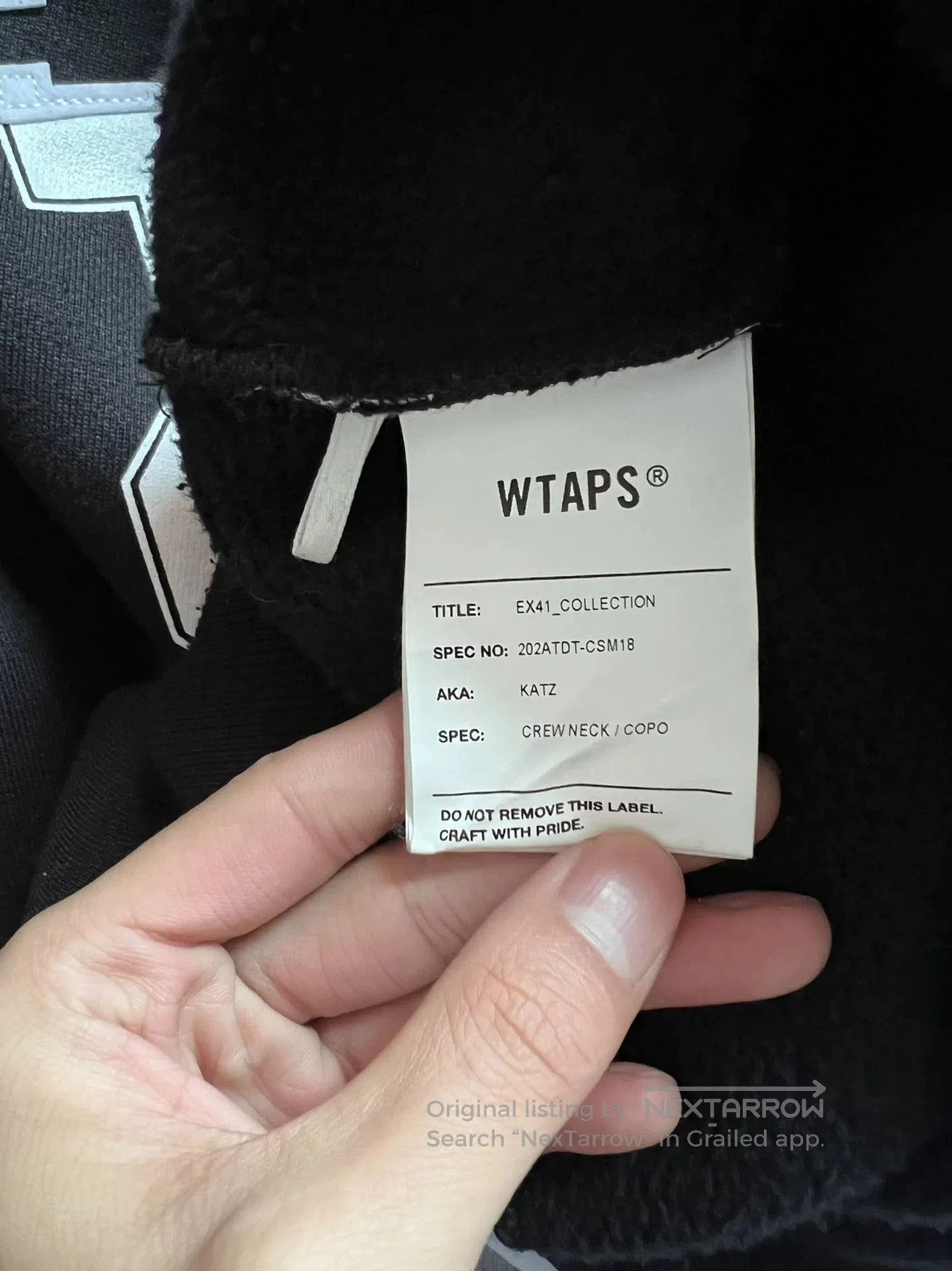 Wtaps wtaps katz crew neck sweatshirt size S. Size US S / EU 44-46 / 1 - 5 Thumbnail