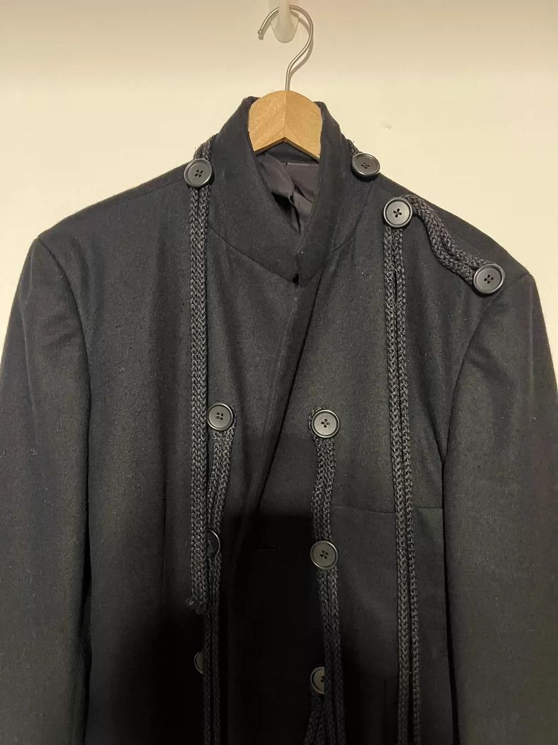 Yohji Yamamoto yohji yamamoto size os Wool knotted overcoat 2505-Nextarro Size US M / EU 48-50 / 2 - 2 Thumbnail