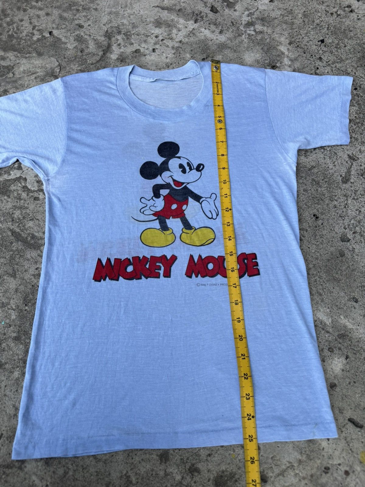 Vintage Vintage 70s,80s Mickey Mouse Tshirt Size US S / EU 44-46 / 1 - 8 Thumbnail