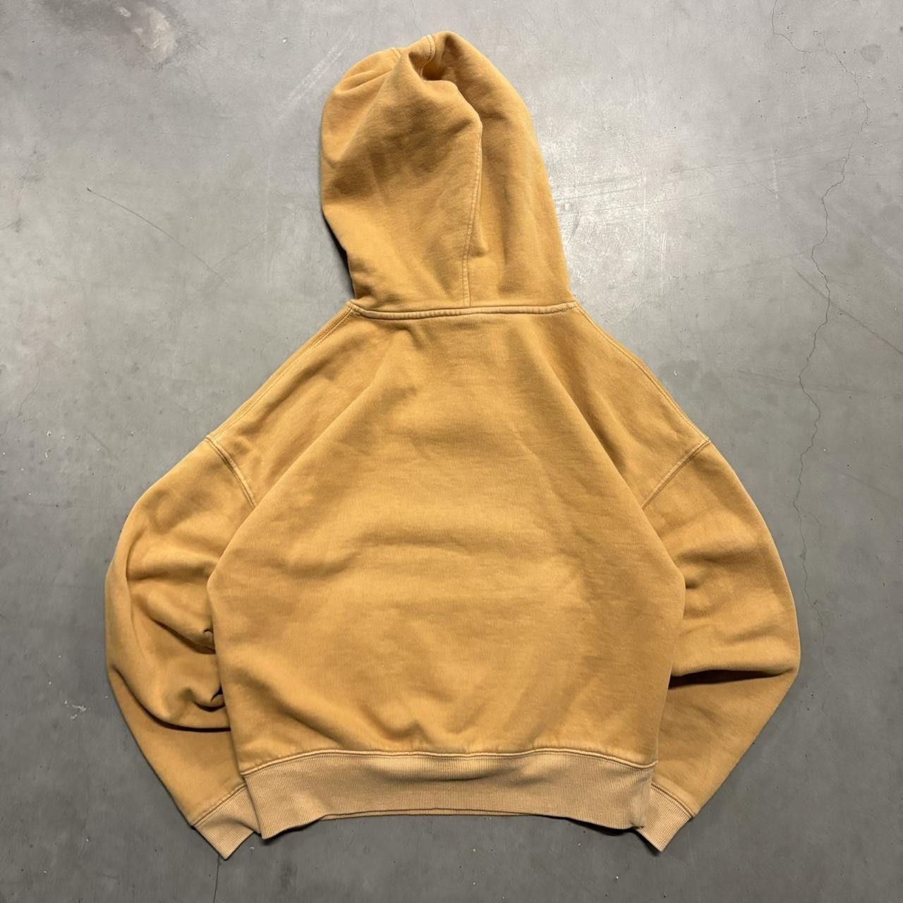 Japanese Brand × Vintage Crazy Vintage Y2K/2000s Blank Yellow Minimalistic Hoodie! Size US XS / EU 42 / 0 - 2 Thumbnail