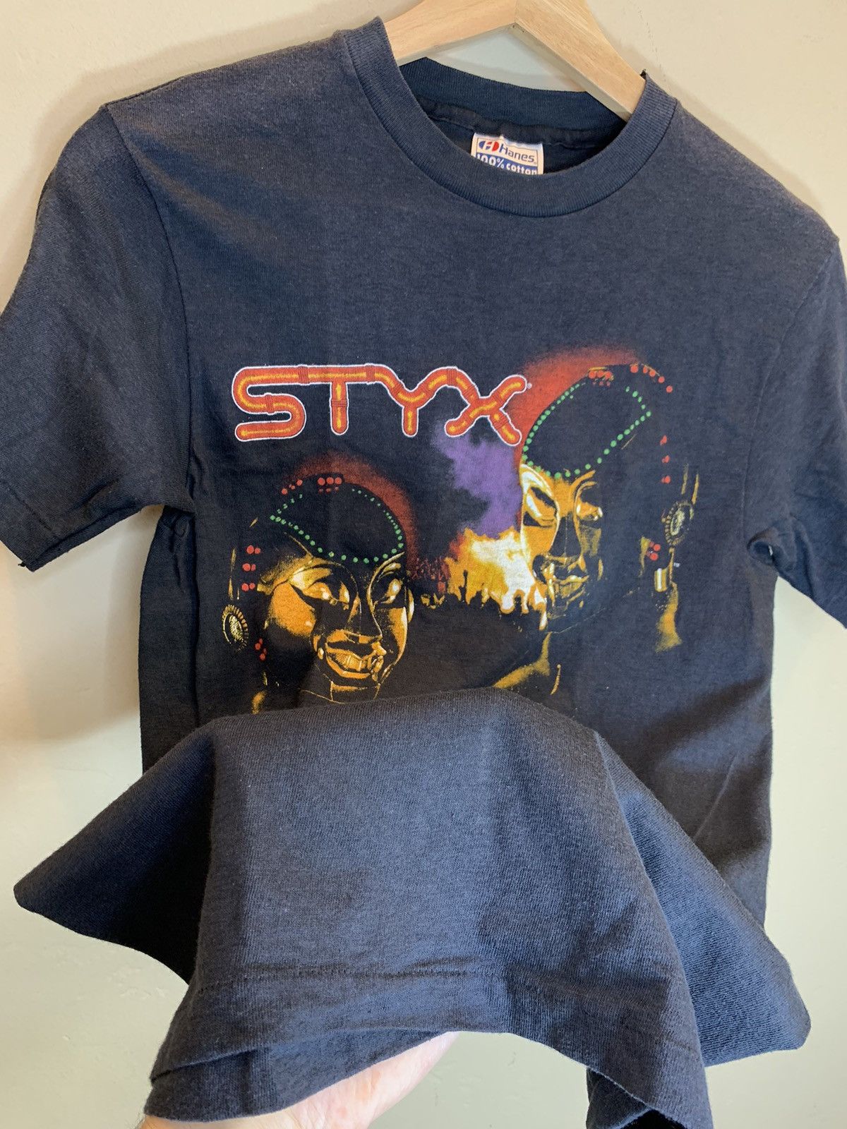 Band Tees *RARE* Vintage 1983 Styx Kilroy Was Here Single Stitch Shirt Size US S / EU 44-46 / 1 - 4 Thumbnail