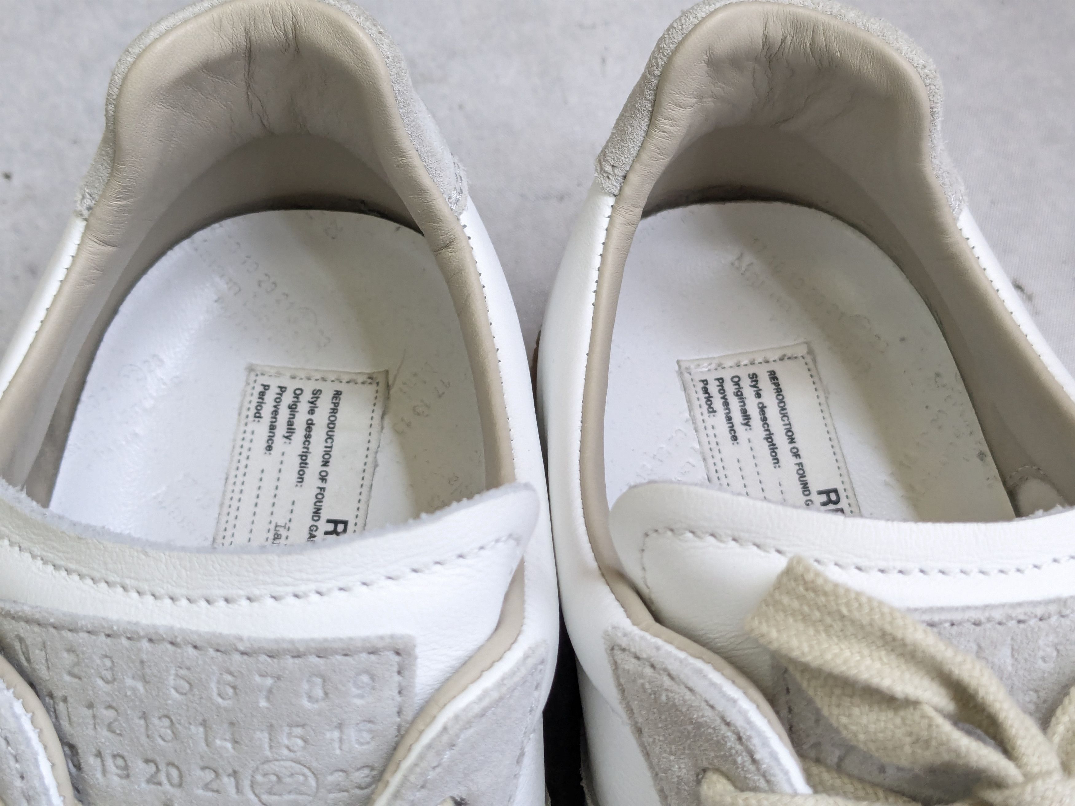 Maison Margiela Maison Margiela Replica GAT White Gray 11 44 Low Tops Size US 11 / EU 44 - 5 Thumbnail