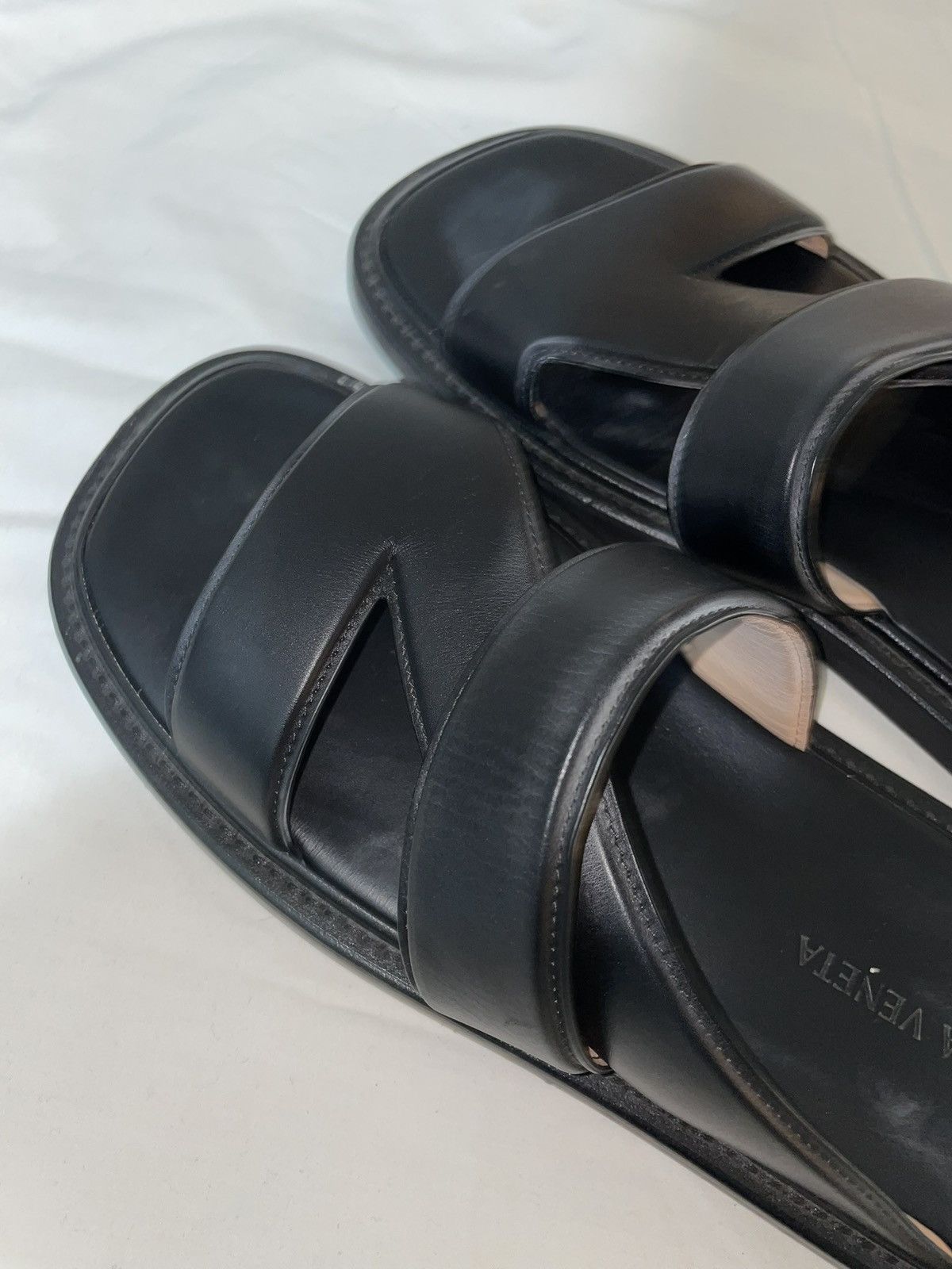 Bottega Veneta Bottega Leather Sandals Size US 12 / EU 45 - 3 Thumbnail